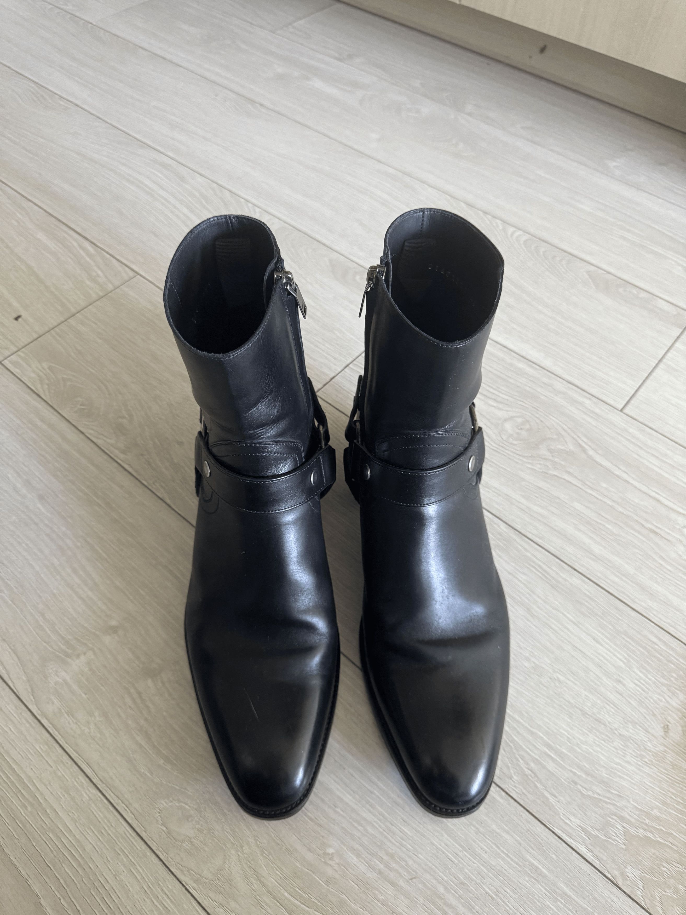 Yves Saint Laurent Saint Laurent Wyatt Harness Boot in Noir Size US 10 / EU 43 - 2 Thumbnail