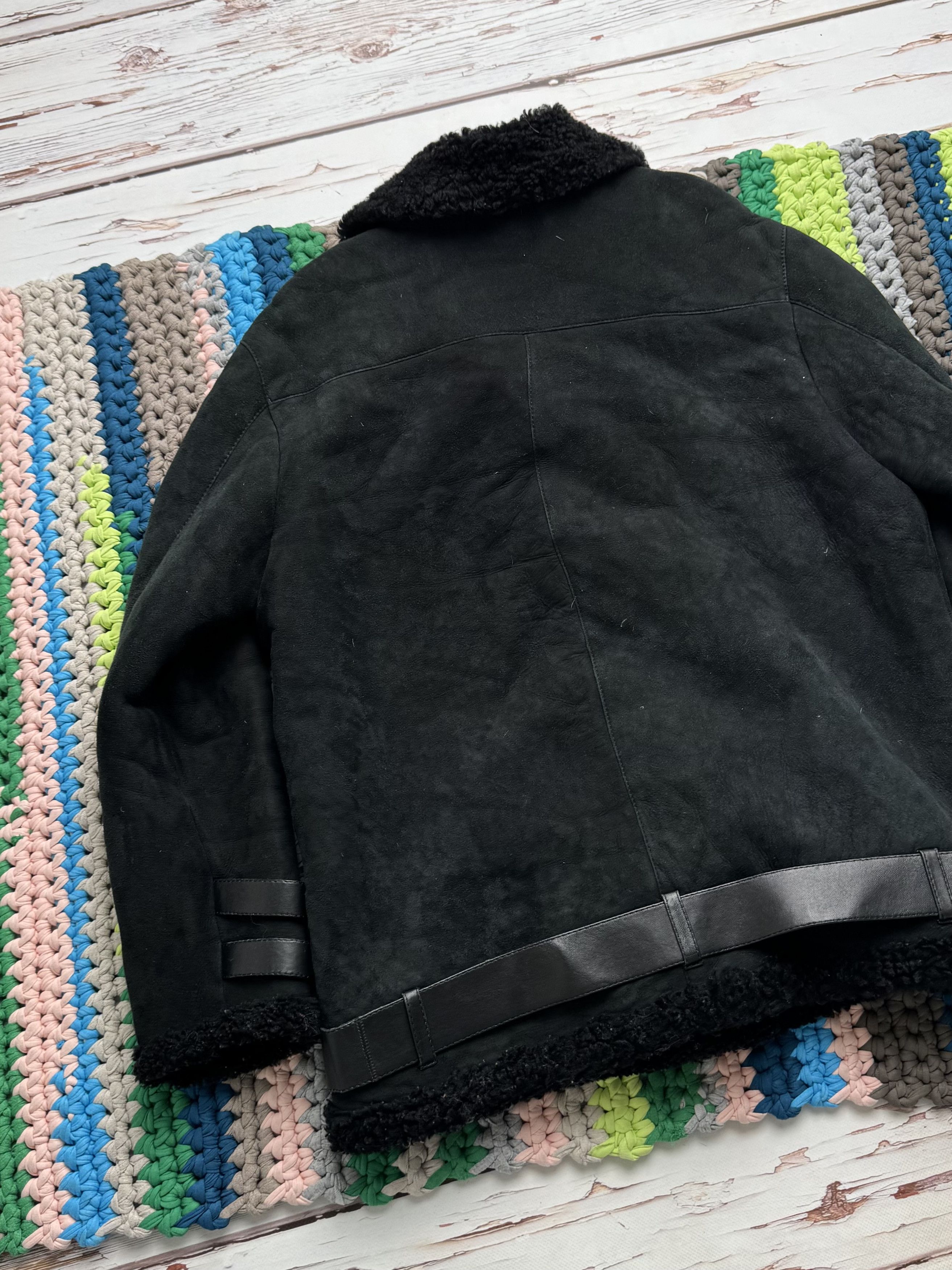 Vintage Vintage Real Sheepskin Coat With Belts (ET1)(D15) Size L / US 10 / IT 46 - 13 Thumbnail