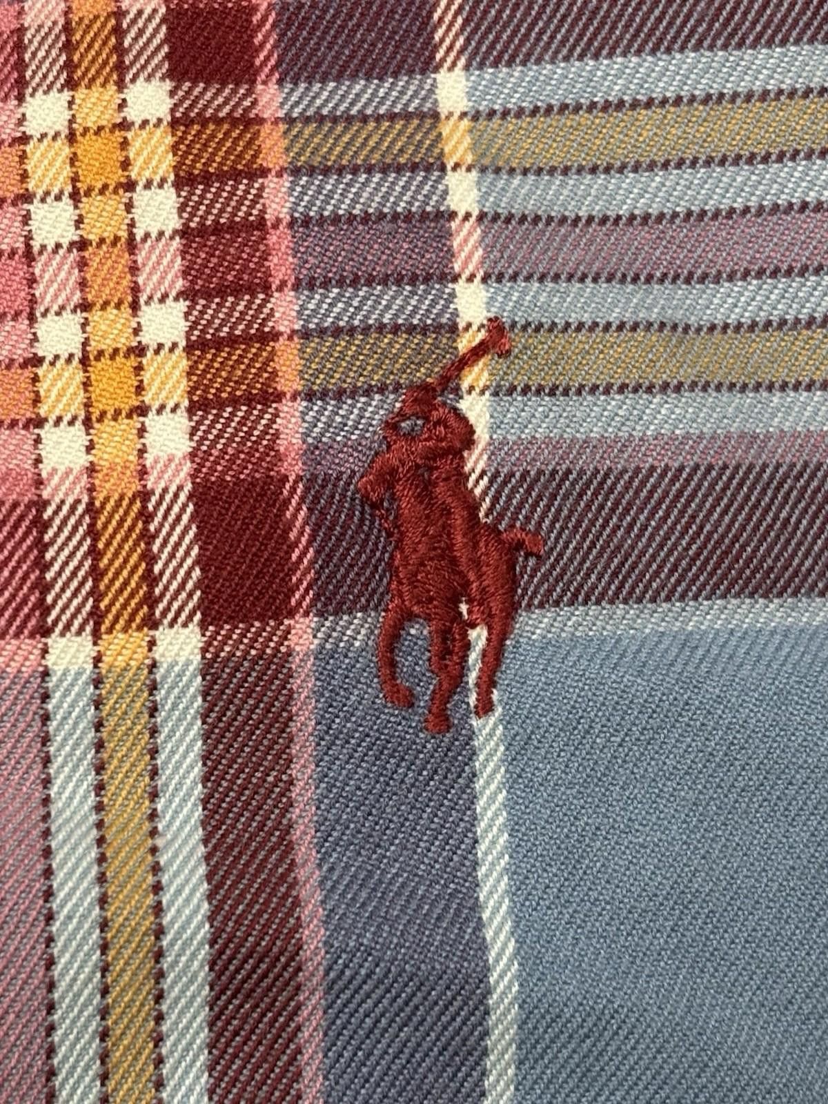 Polo Ralph Lauren VTG Polo Ralph Lauren Shirt Mens Large Long Sleeve Orange Size US L / EU 52-54 / 3 - 5 Thumbnail