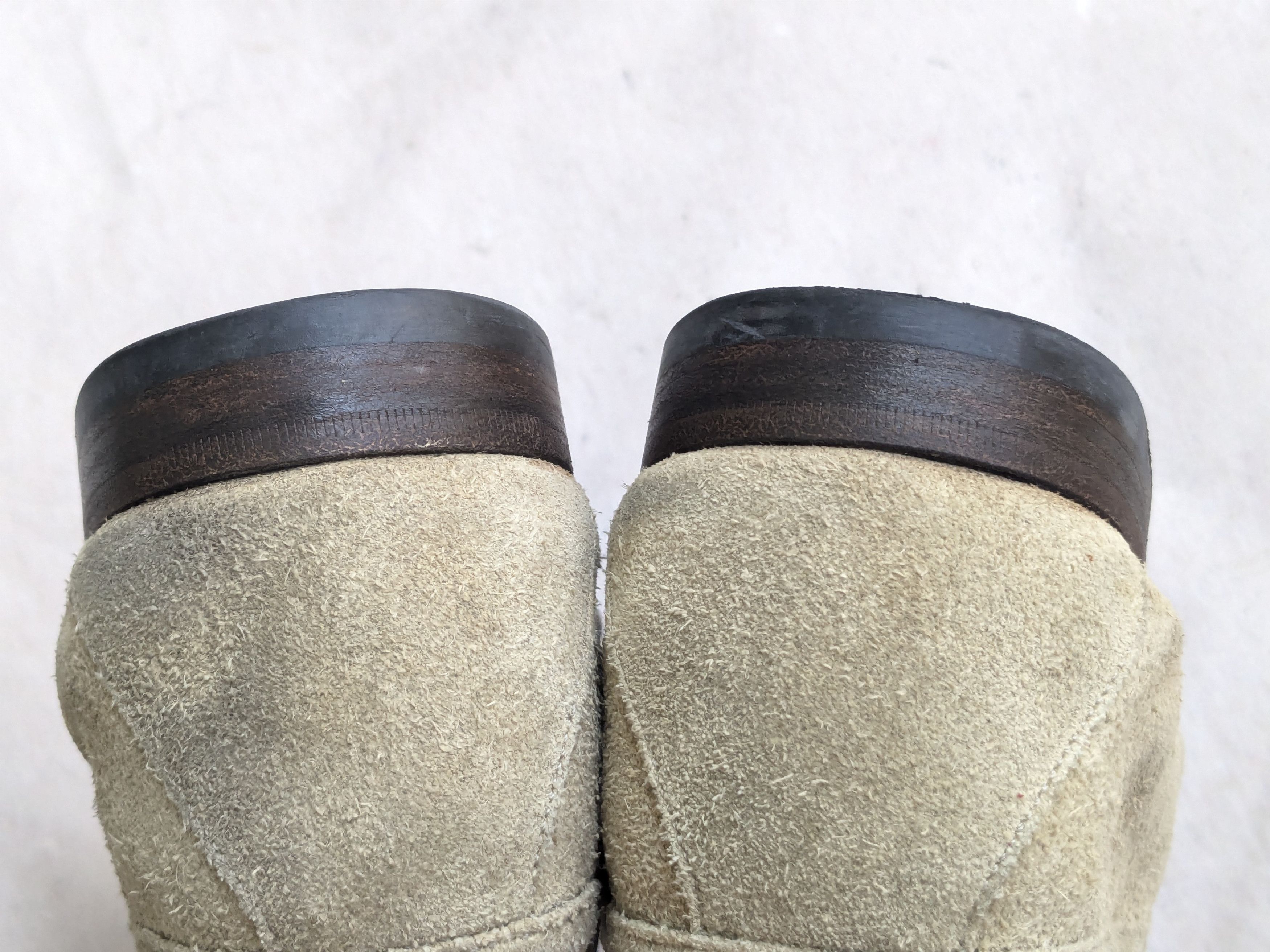 Gucci × Vintage Gucci Horsebit Loafers Beige 11 D Slip Ons Suede Size US 11 / EU 44 - 13 Thumbnail