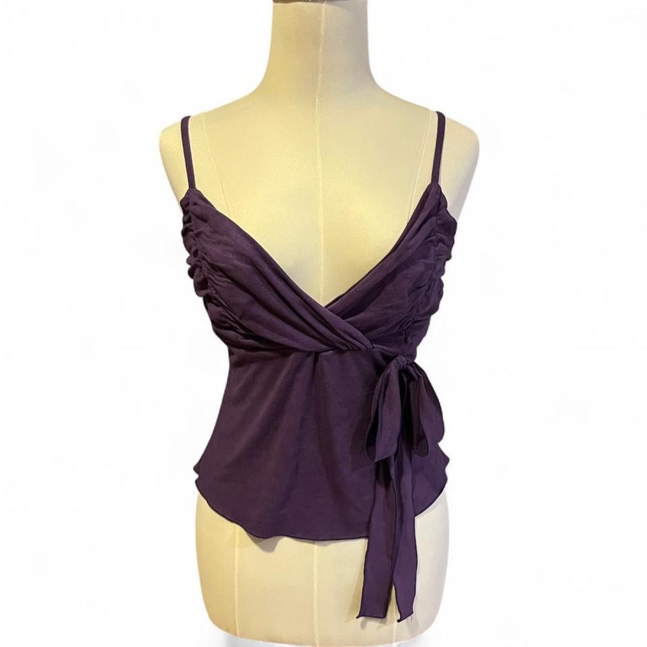 Other Vintage y2k suede cami top with adjustable straps ☮️ Size S / US 4 / IT 40 - 3 Thumbnail