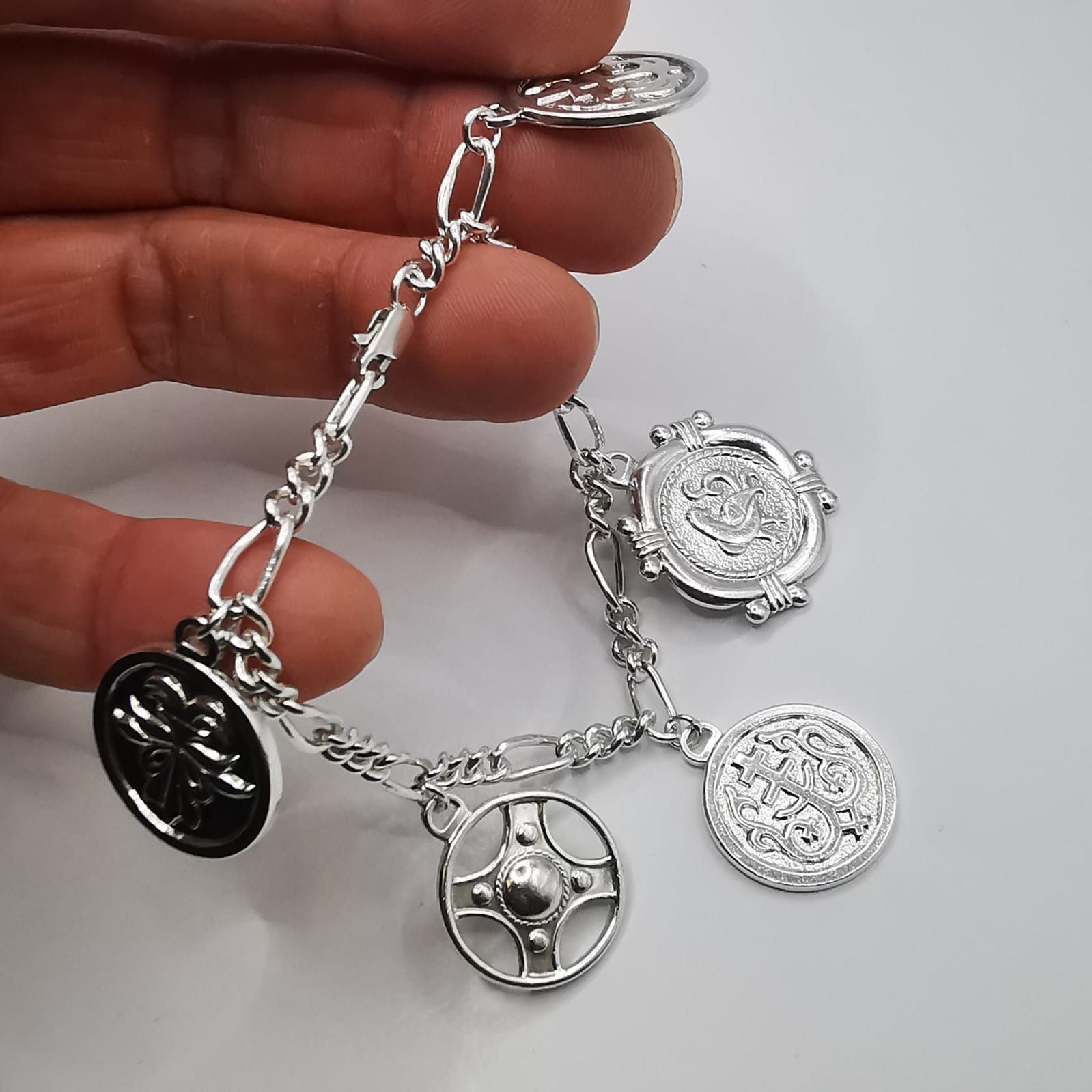 Sterling Silver Vintage Bracelet Jewelry,925 Sterling Silver 33,14g Size ONE SIZE - 3 Thumbnail