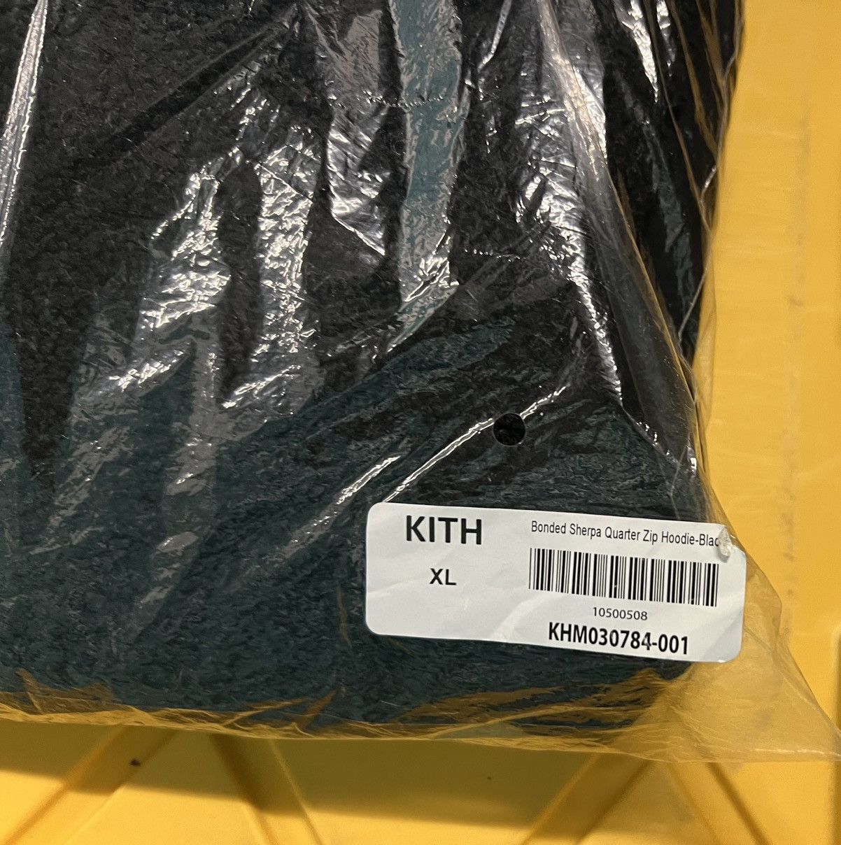 Kith Kith Bonded Sherpa Quarter Zip Hoodie in Black Men’s Size XL Size US XL / EU 56 / 4 - 7 Thumbnail