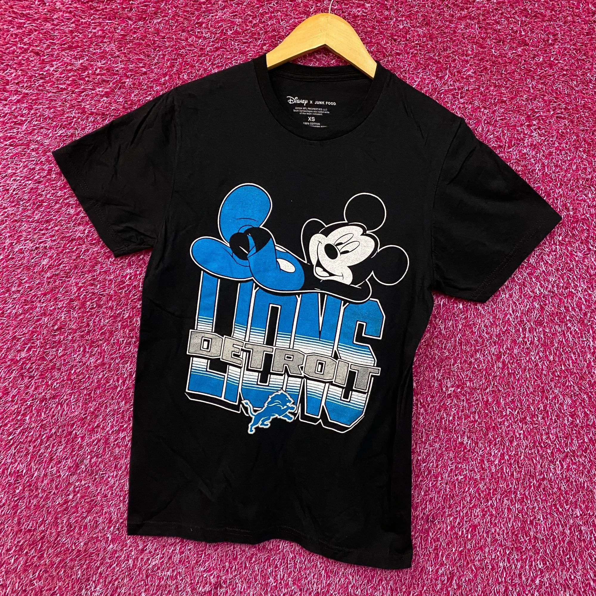 Disney Disney x Junk Food NFL Detroit Lions Mickey Mouse Kick Back Size US XS / EU 42 / 0 - 3 Thumbnail
