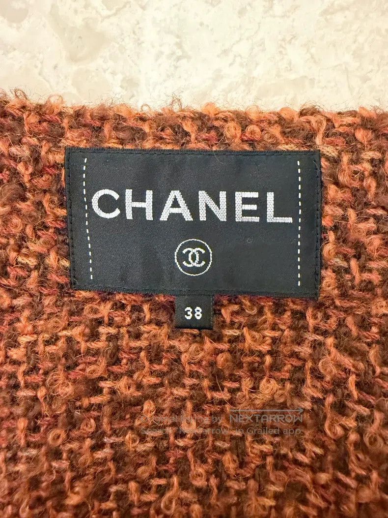 Chanel Chanel 17B rusty red woollen woven jacket Size XS / US 0-2 / IT 36-38 - 3 Thumbnail
