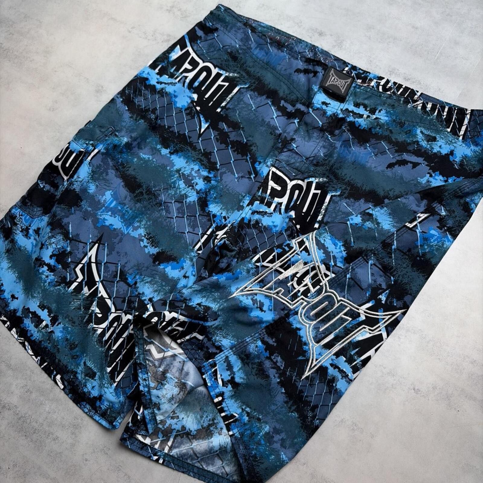 Tapout Y2K Blue Tapout Grunge Baggy Surf Camo Board Shorts Size US 38 / EU 54 - 4 Thumbnail