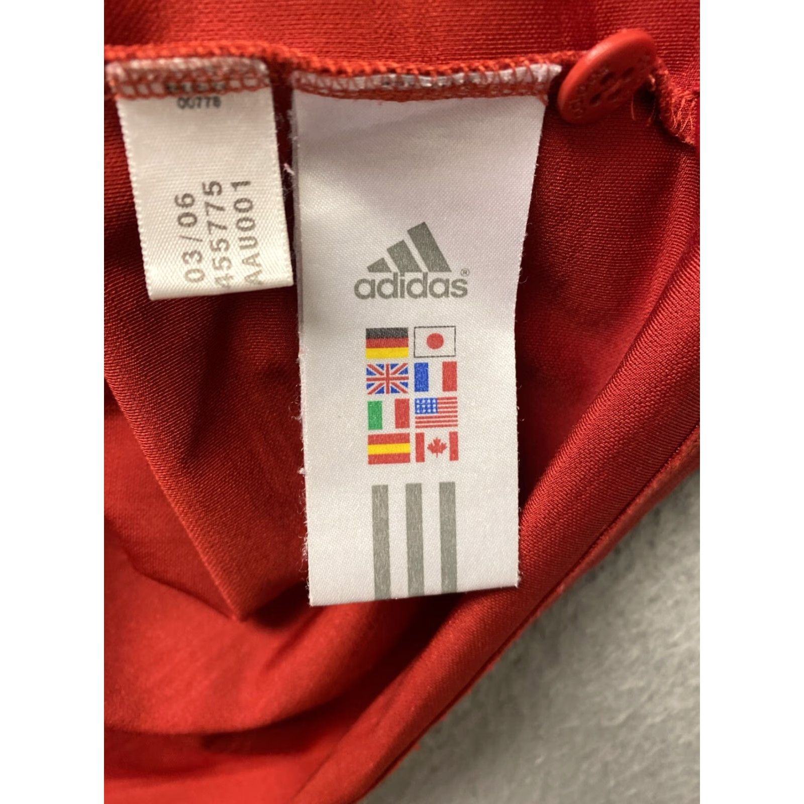 Adidas ADIDAS Huskies Soccer USA Golf Polo Shirt Adult L Red Mens Size US L / EU 52-54 / 3 - 7 Thumbnail