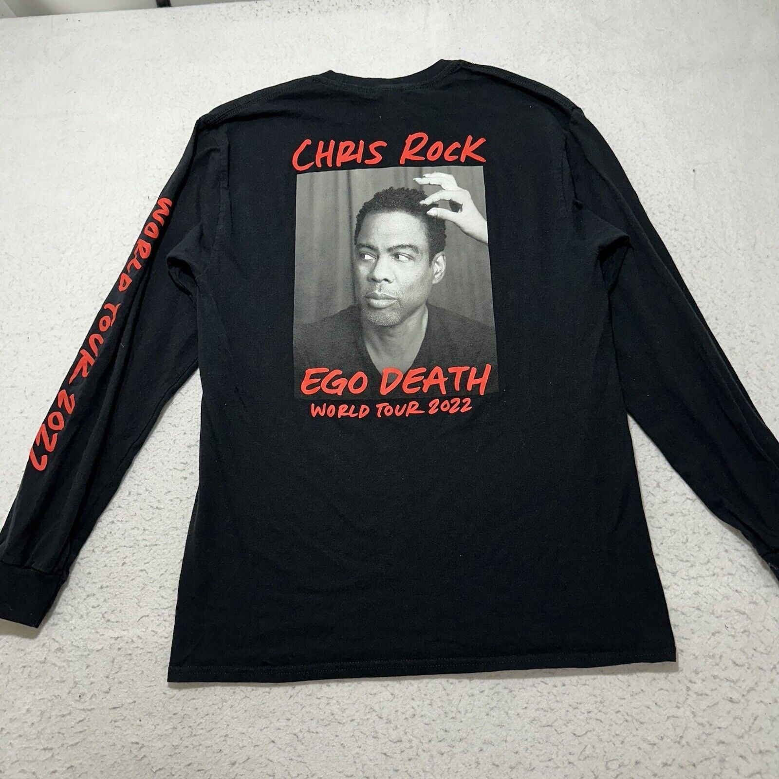 Gildan Chris Rock Ego Death 2022 World Tour Medium Graphic T Shirt Size US M / EU 48-50 / 2 - 1 Thumbnail