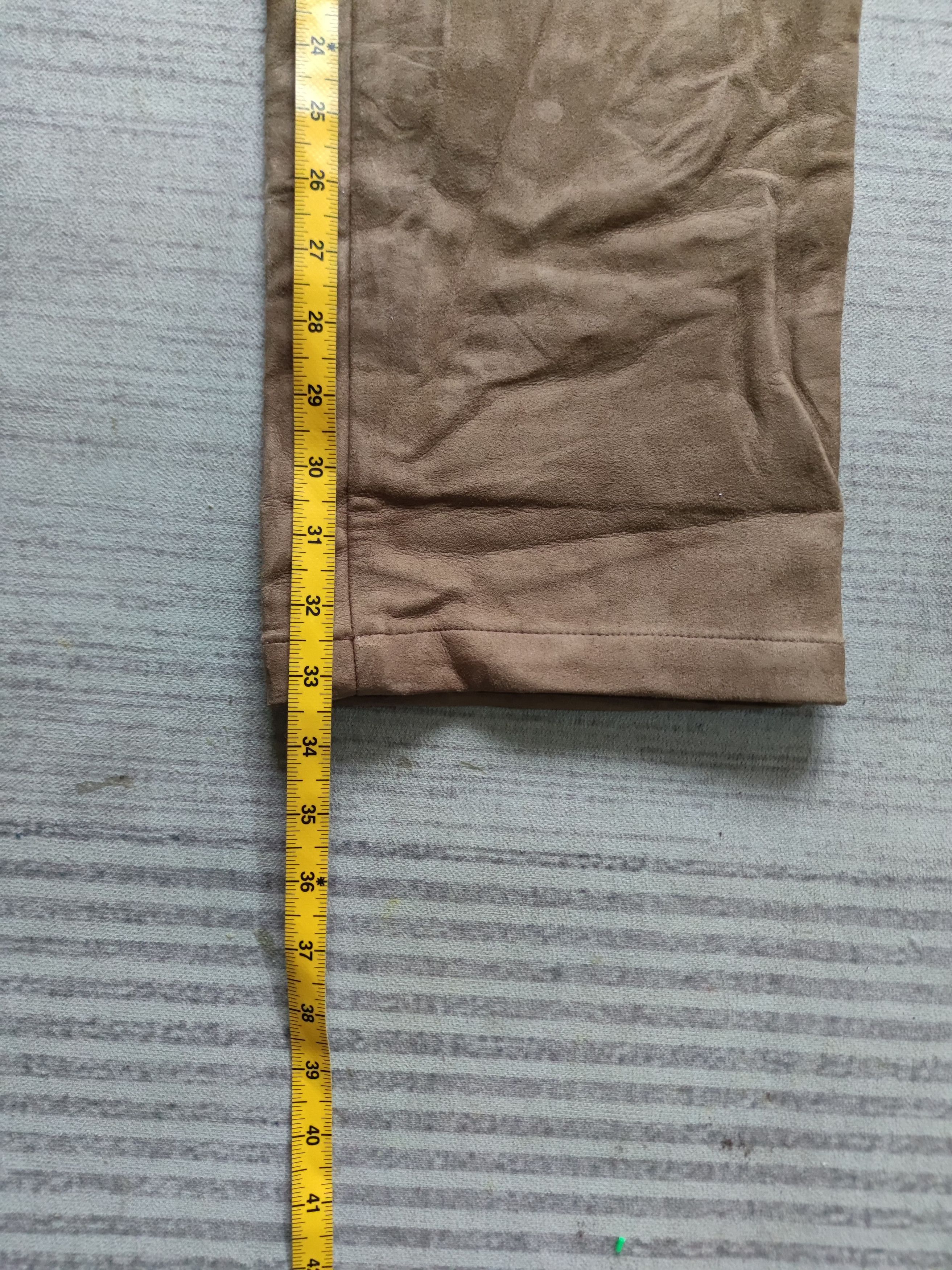 Yohji Yamamoto A.A.R. Yohji Yamamoto Suede Leather Pant Size US 30 / EU 46 - 16 Thumbnail