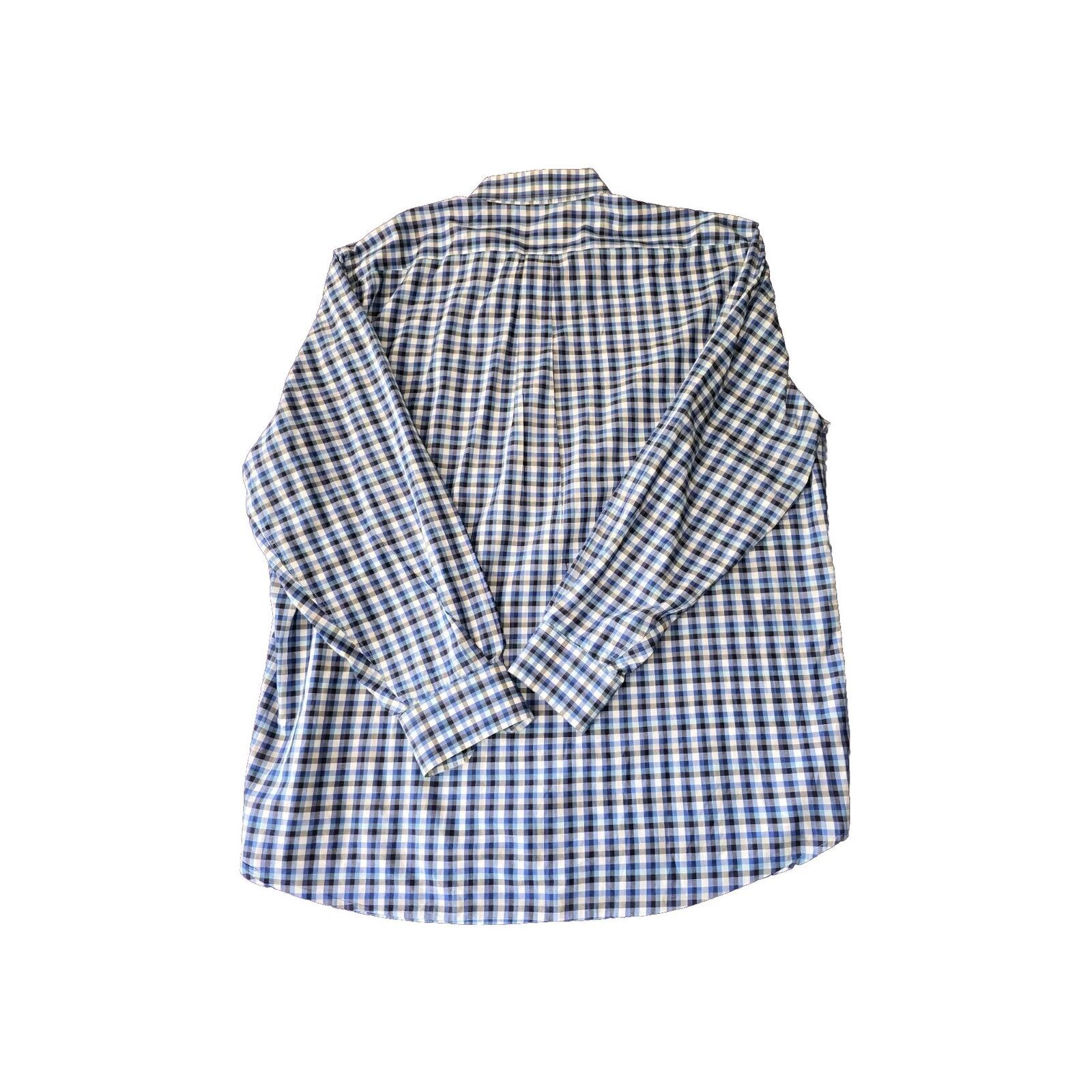 Peter Millar Peter Millar Mens Size XXL Button Up Long Sleeve Blue Black Size US XXL / EU 58 / 5 - 2 Thumbnail