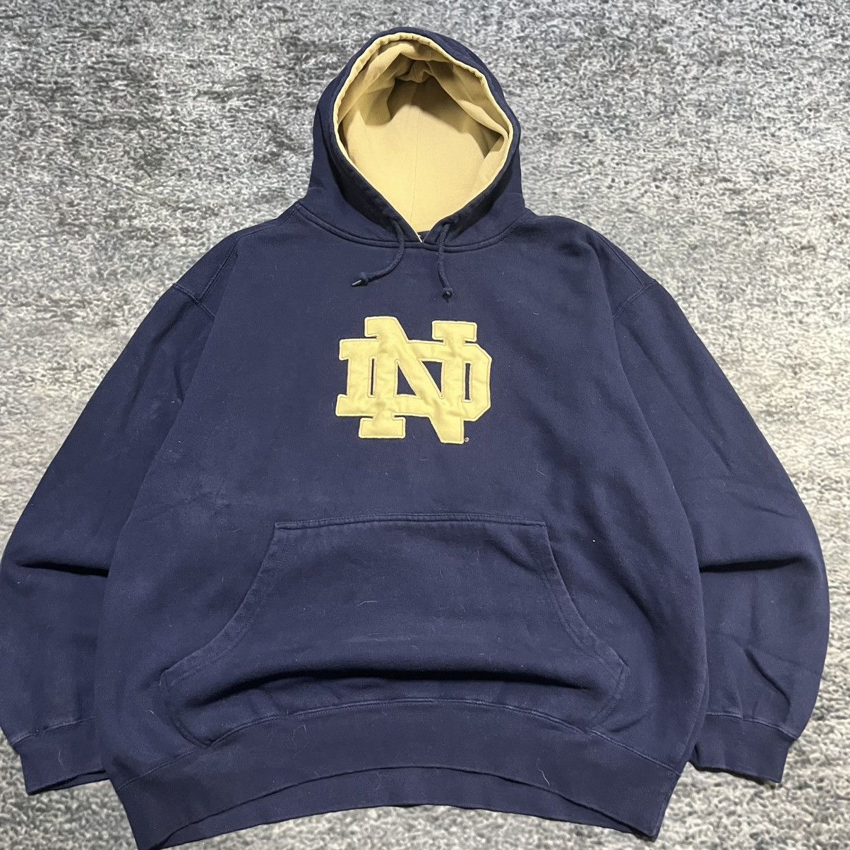 Vintage VINTAGE NOTE DAME FIGHTING IRISH Y2K NCAA HOODIE SWEATSHIRT Size US XL / EU 56 / 4 - 3 Thumbnail