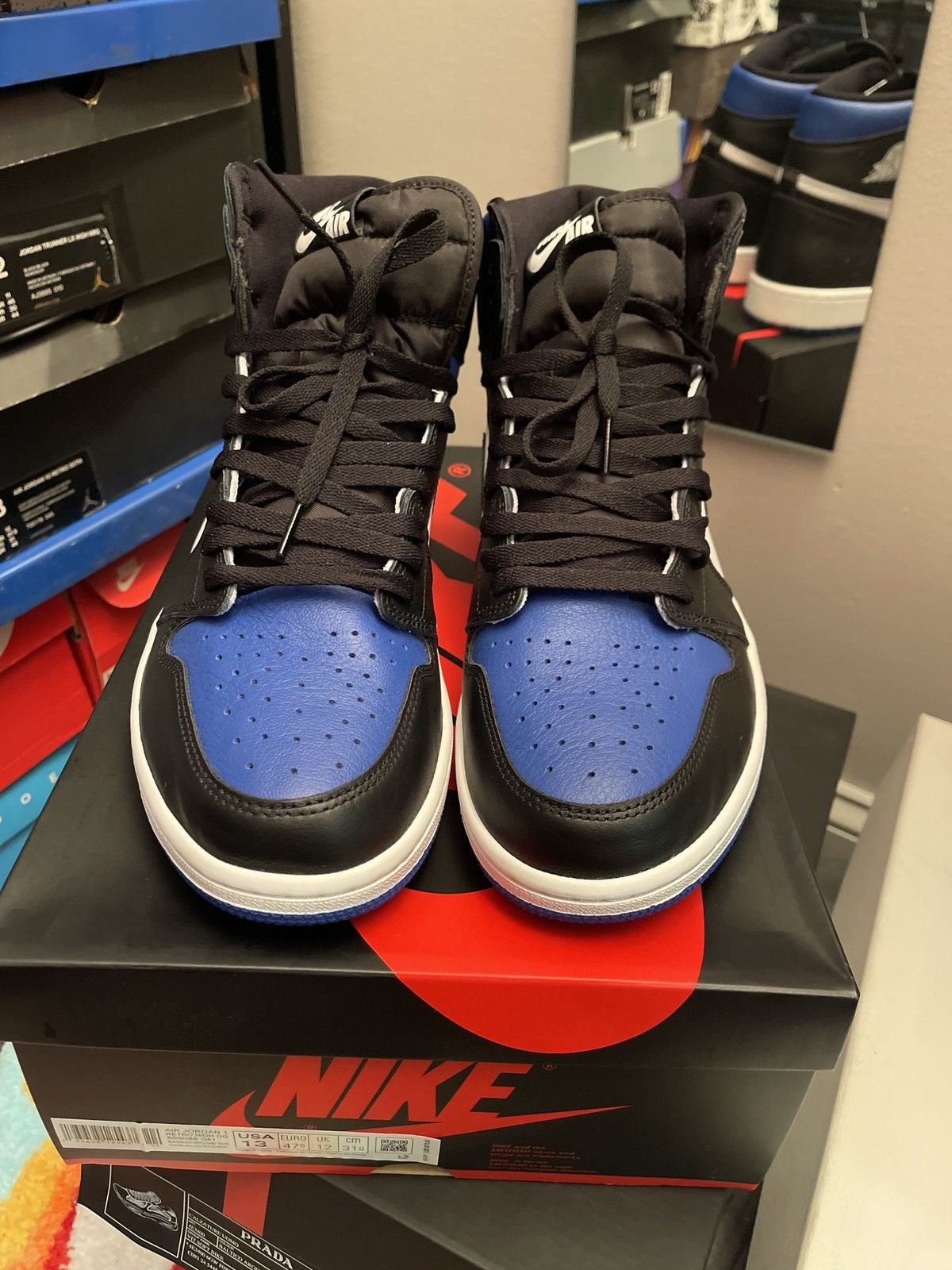 Jordan Brand Royal Toe Air Jordan 1 Sz 13 Size US 13 / EU 46 - 4 Thumbnail