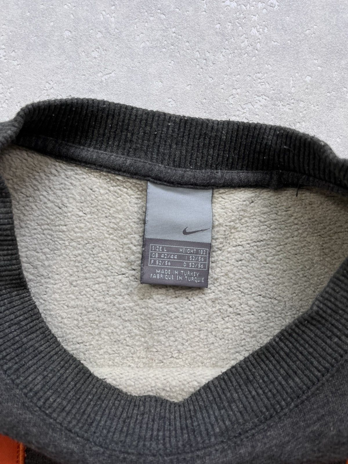 Nike × Vintage 90’s NIKE SPELLOUT LOGO RETRO BOXY CREWNECK SWOOSH USA RARE Size US L / EU 52-54 / 3 - 4 Thumbnail