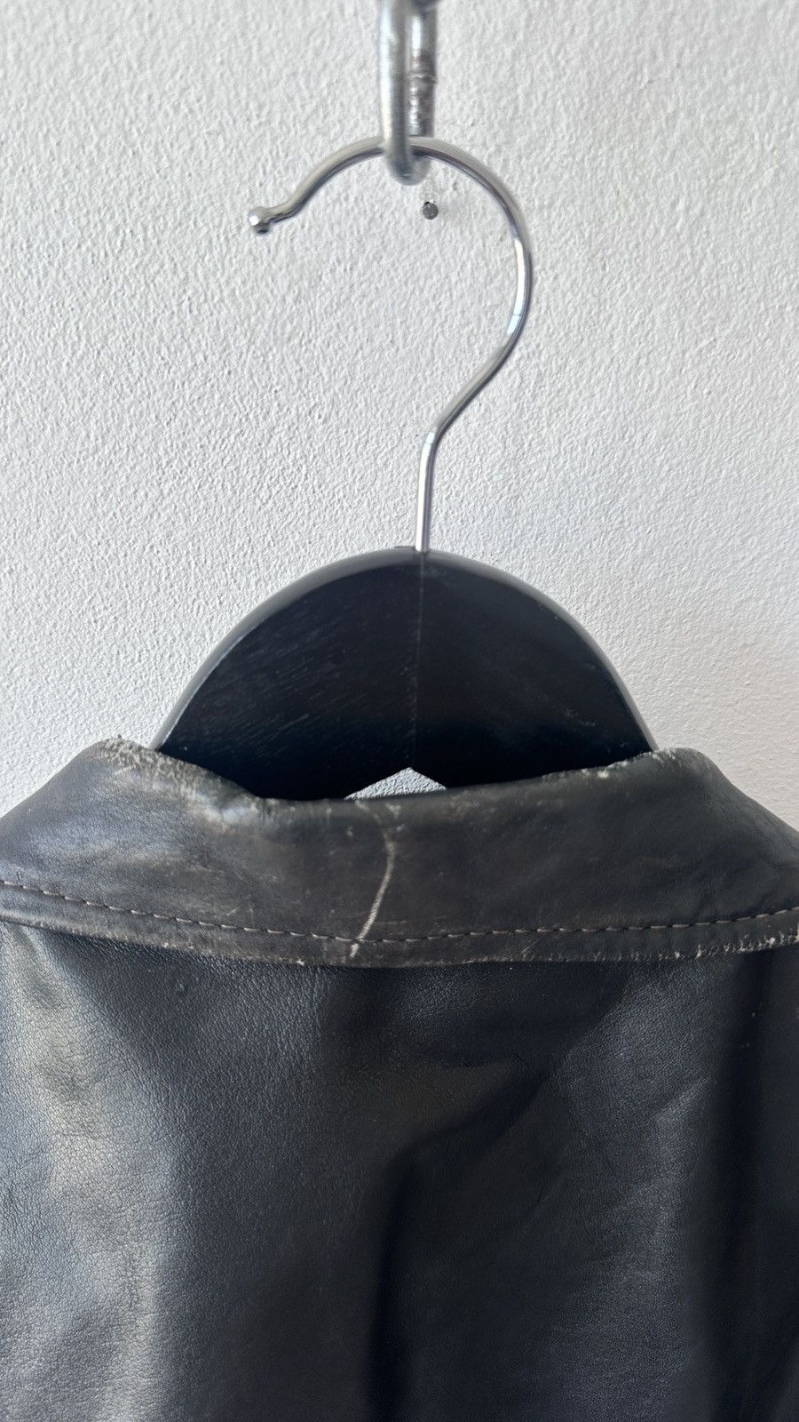 Other Genuine Leather Cafe Racer Jacket Distressed Moto Biker Size US L / EU 52-54 / 3 - 15 Thumbnail