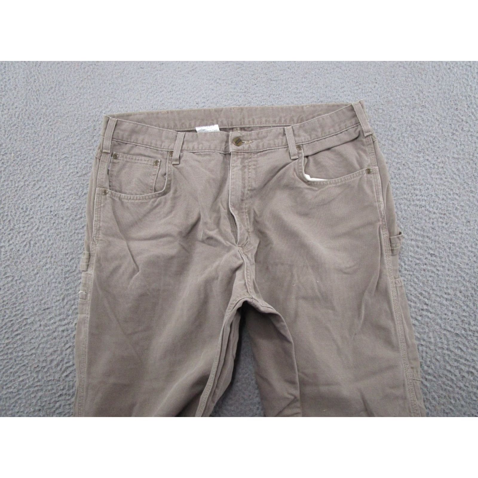 Carhartt Carhartt Pants Mens Size 38x32 Brown Duck Canvas L Carpenter Loose Fit B159 Size US 38 / EU 54 - 3 Thumbnail