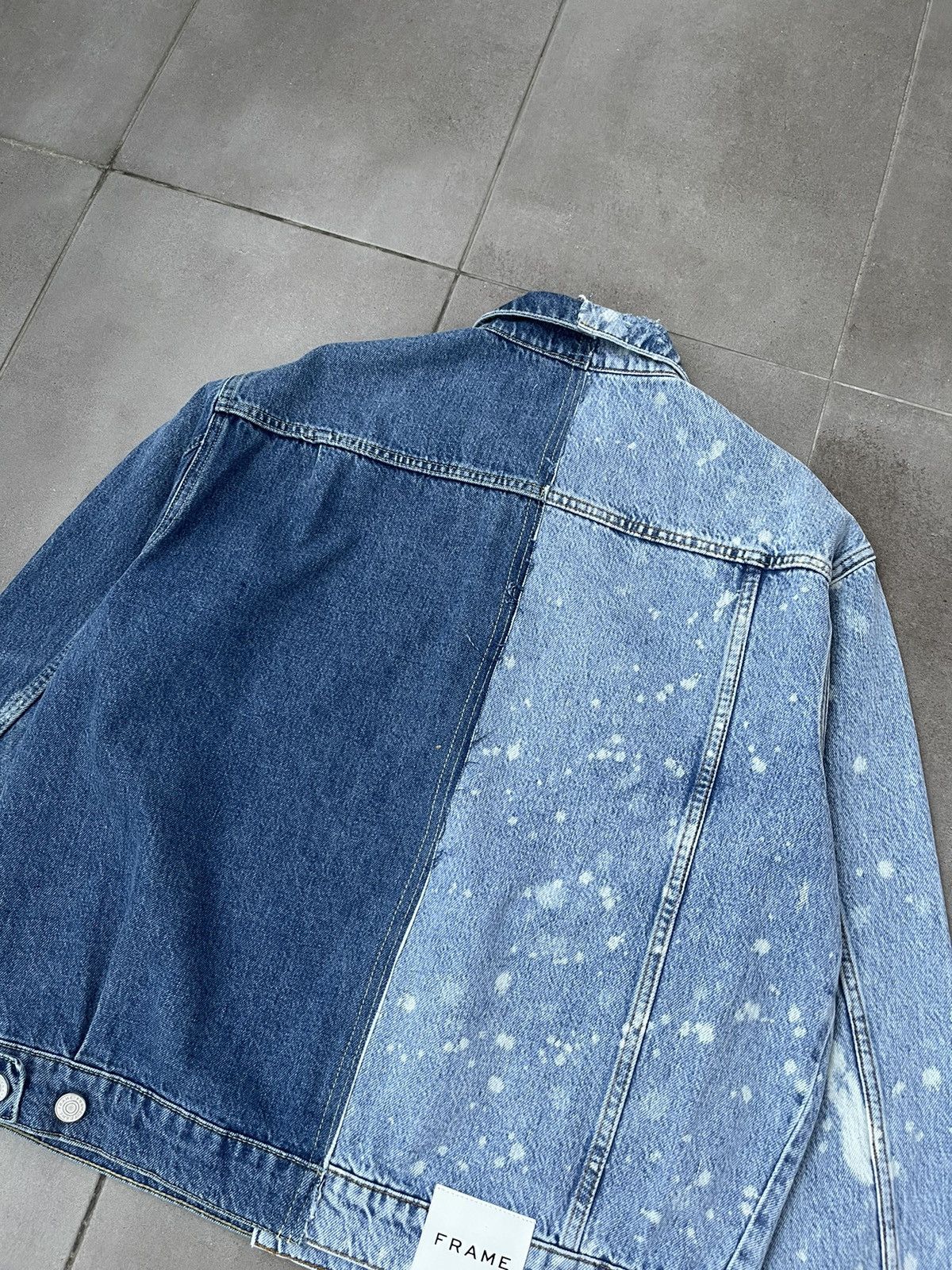 Frame !DS! SS23 Frame Half Bleached Blue Denim Jacket Size US M / EU 48-50 / 2 - 18 Thumbnail