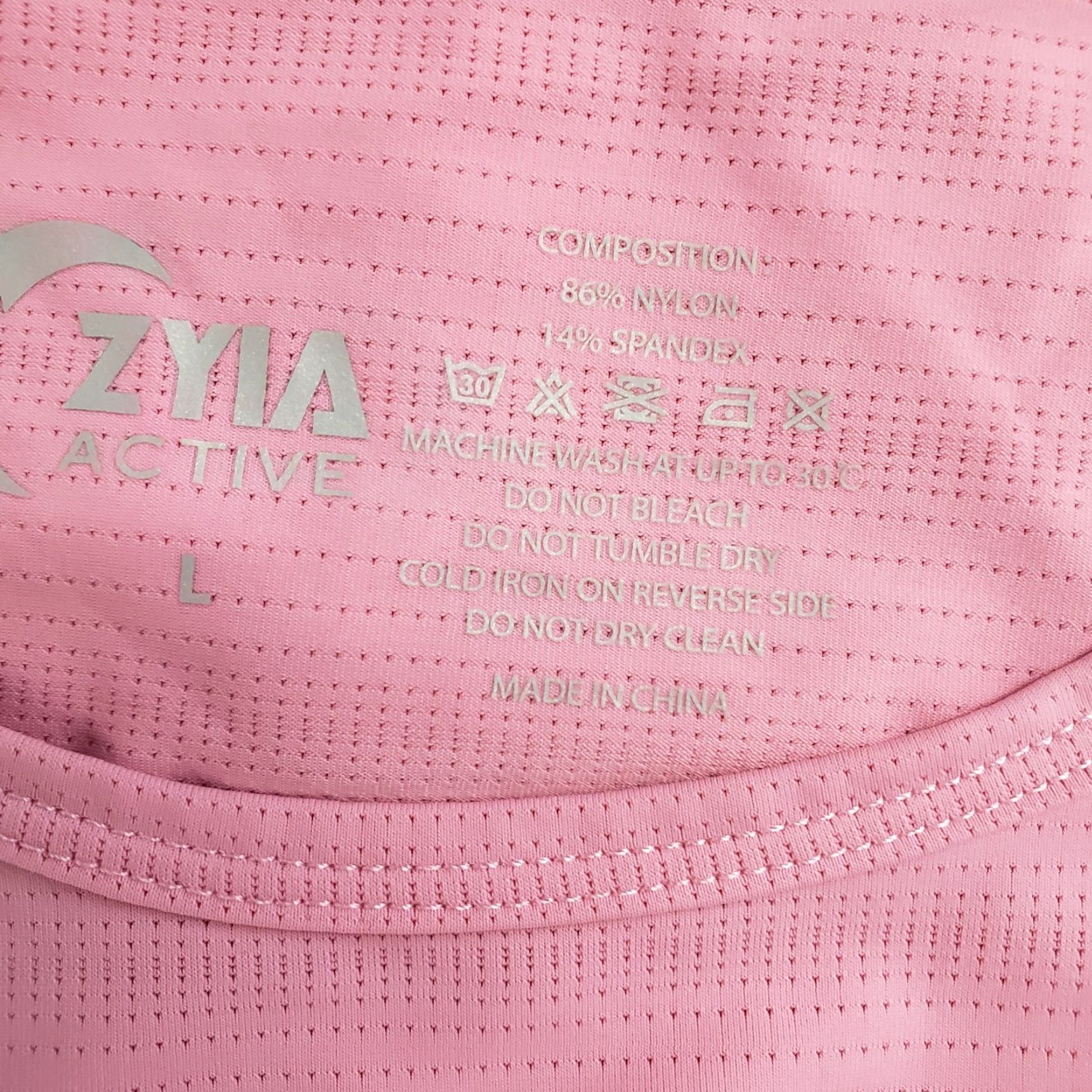 Vintage Zyia Active Womens Top Sz Large Solid Pink Sleeveless Back Cutout Nylon Blend Shirt Adult L Pink Nylon Spandex Blend Activewear Size L / US 10 / IT 46 - 4 Thumbnail