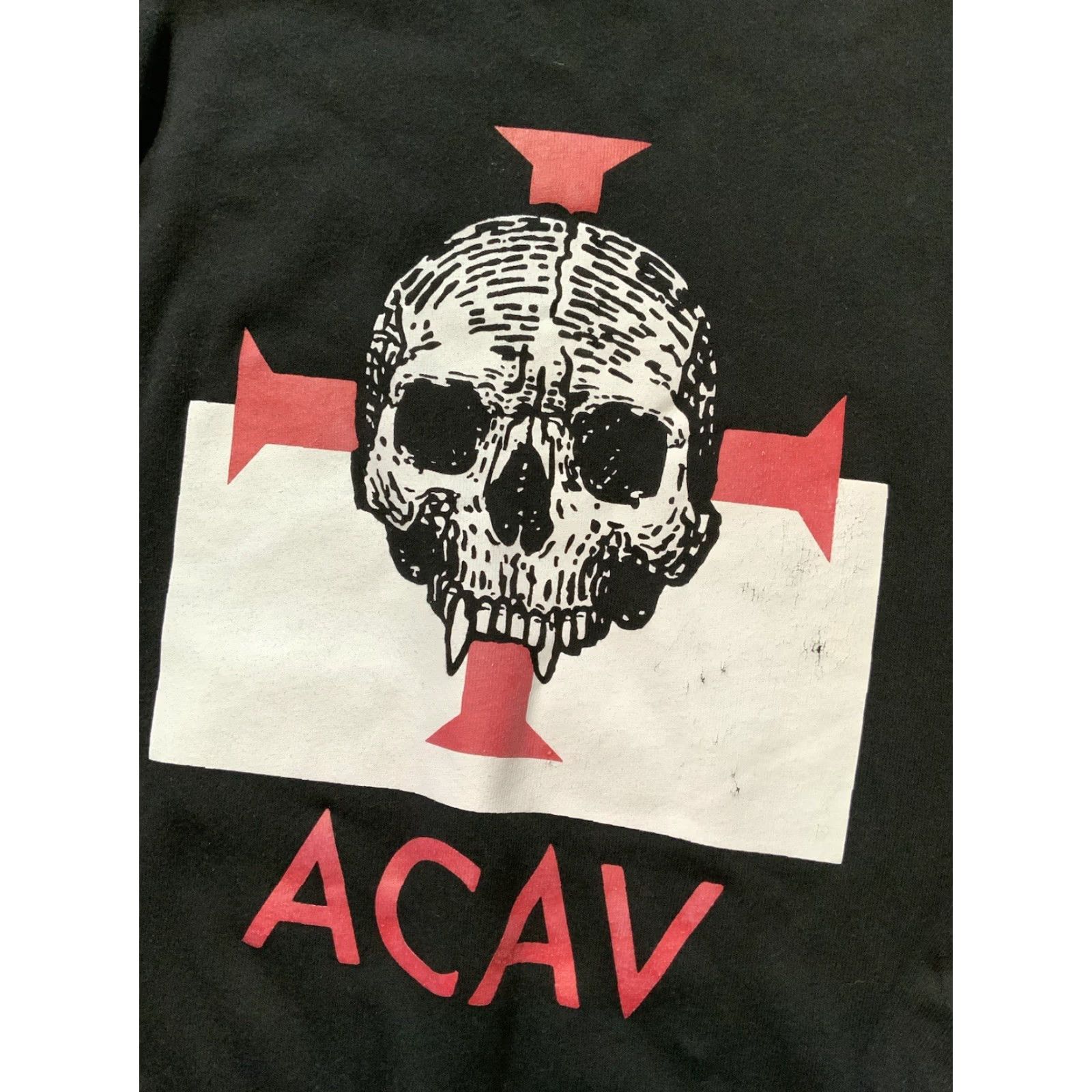 Vintage VINTAGE Panavision Night Patrol ACAV Skull Iron Cross Horror Film Movie Crew Hoodie Sz.S Black Pullover Mens Skull Graphic 90s Size US S / EU 44-46 / 1 - 6 Thumbnail