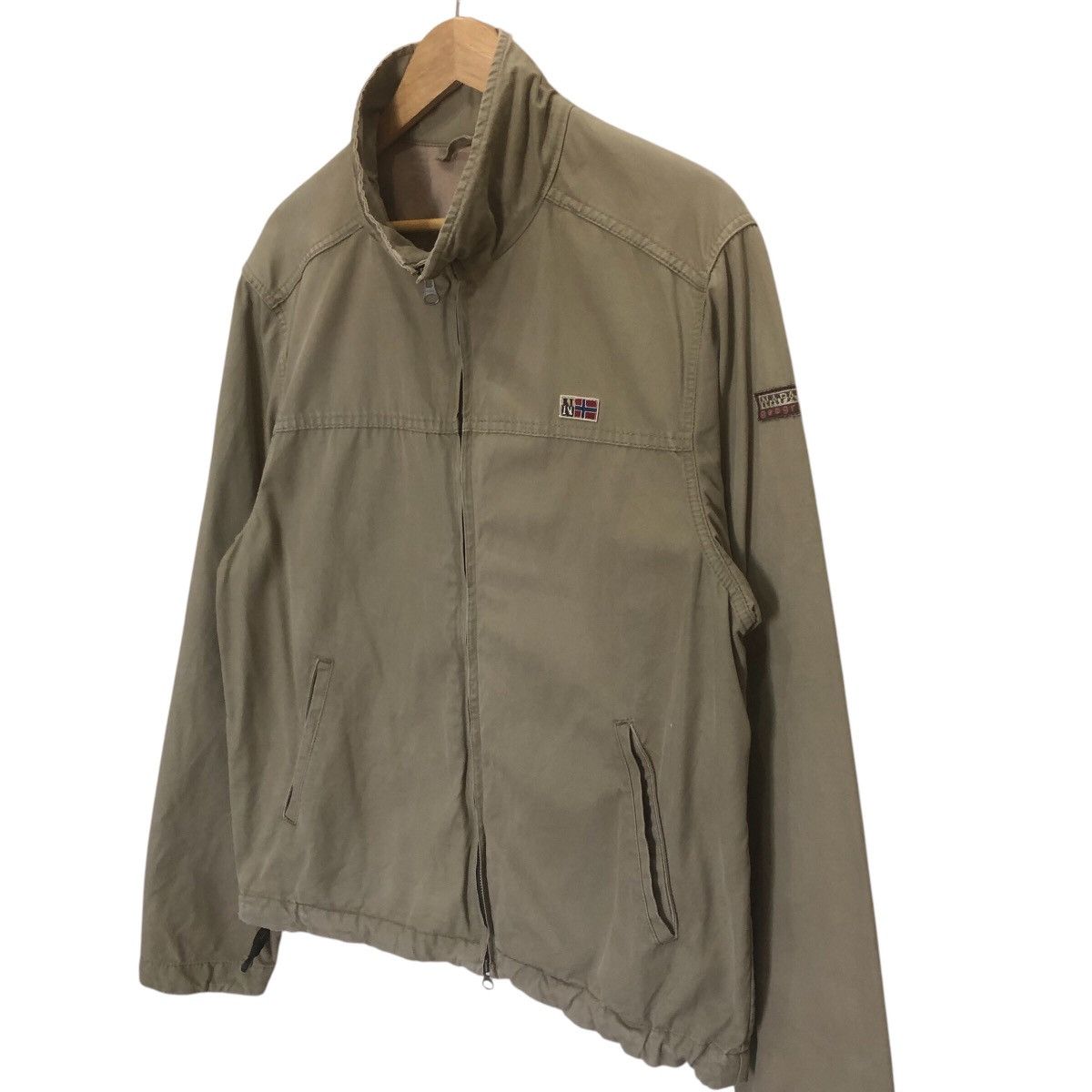 Napapijri × Vintage Napajiri Goegraphic Fullzipp Jacket Size US L / EU 52-54 / 3 - 3 Thumbnail