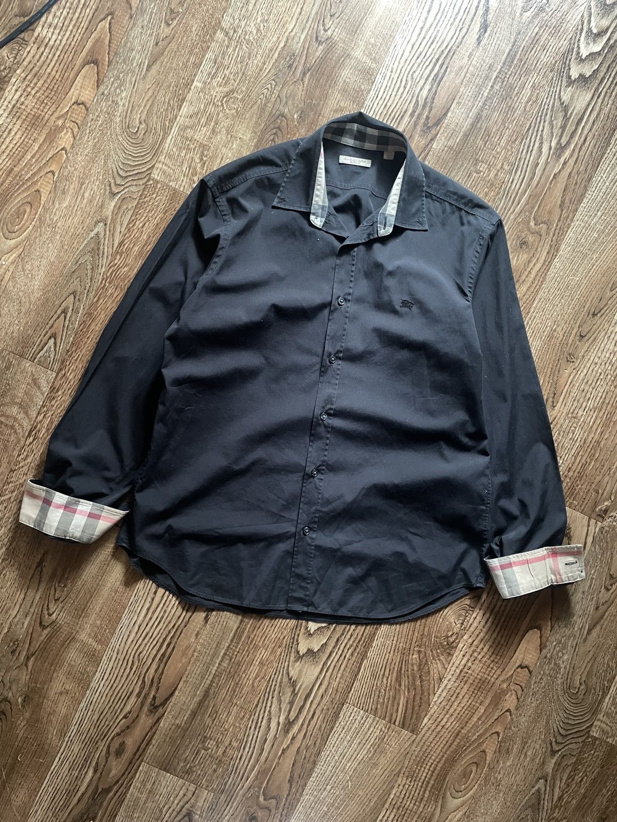 Burberry Vintage Burberry Shirt In A Cage Button Up Long Sleeve XL Size US XL / EU 56 / 4 - 2 Thumbnail