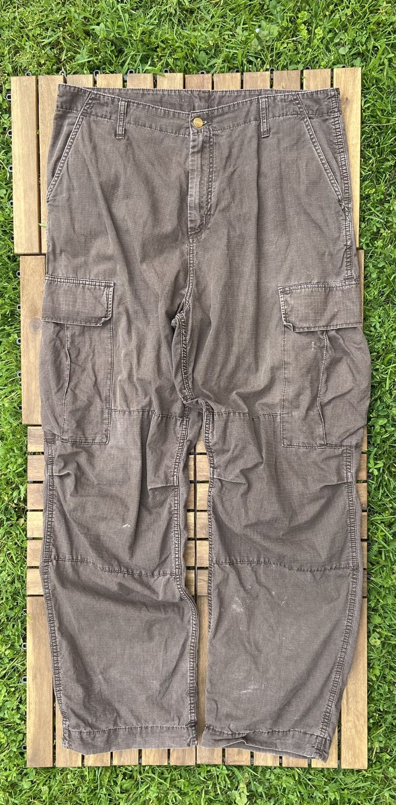 Carhartt 🟤 Carhartt Vintage Baggy Cargo Pants🟤 Size US 34 / EU 50 - 3 Thumbnail