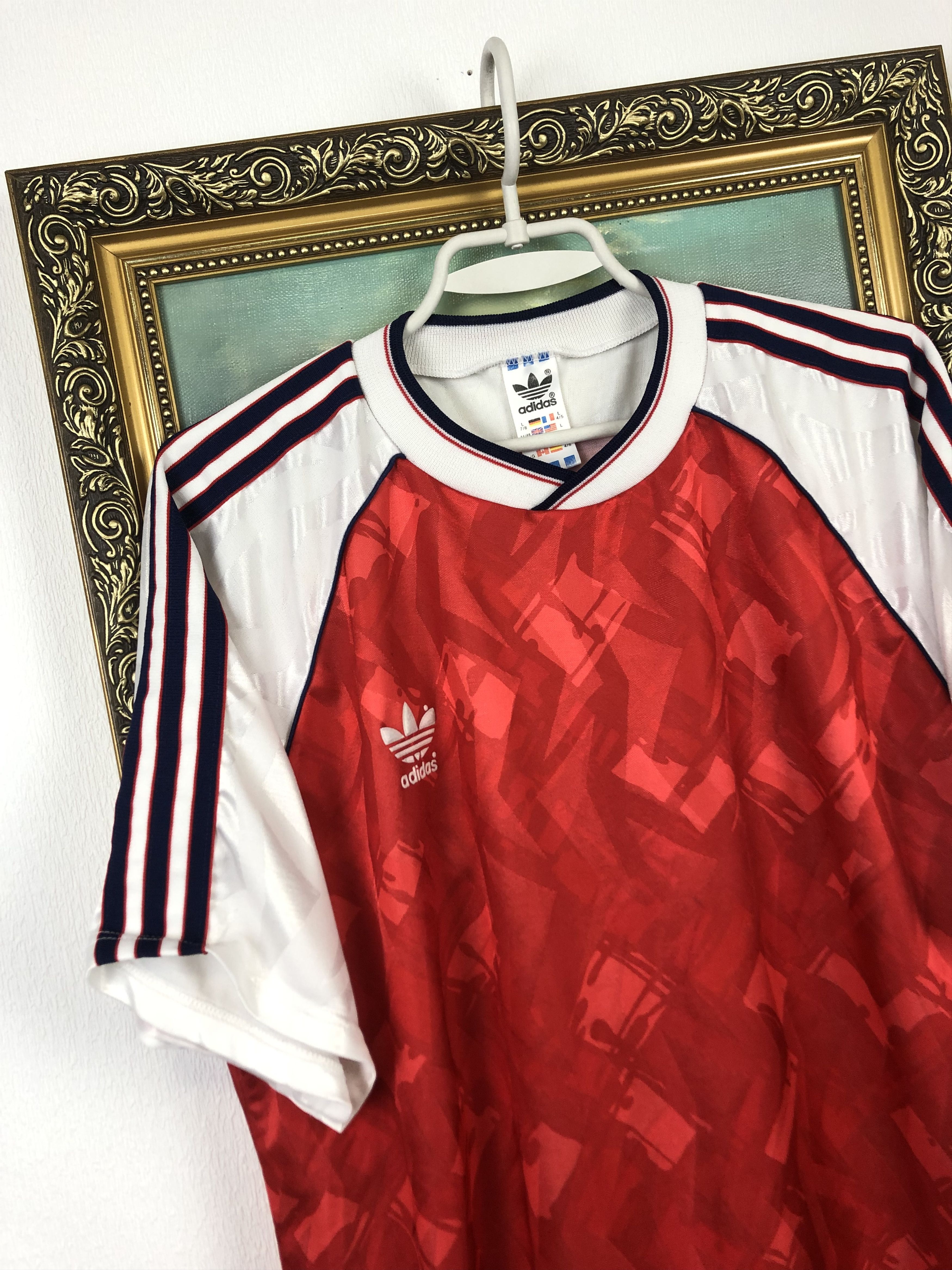 Adidas Vintage Arsenal London Gunner Template Football Shirt Jersey Size US L / EU 52-54 / 3 - 3 Thumbnail