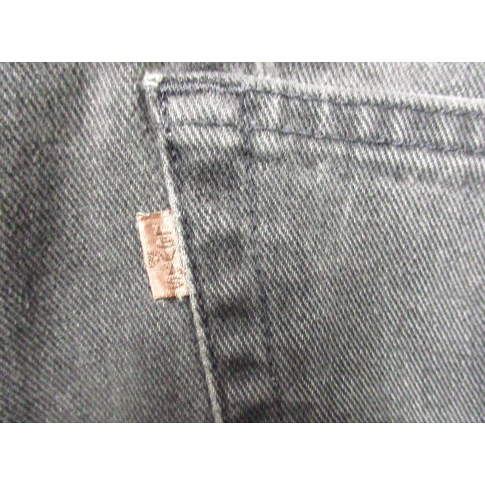 Levi's Levi's 545 Jeans Mens 42x32 Vintage Brown Tab Black Light Wash 90s 5-Pocket Relaxed Holes Belt Loops Denim Pants Size US 42 / EU 58 - 5 Thumbnail