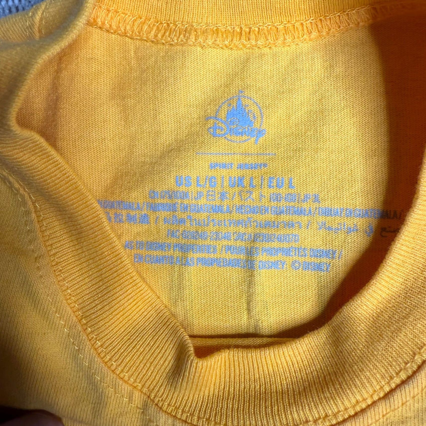 Disney Disney Wine Dine Half Marathon Weekend 2023 Spirit Jersey Long Sleeve Shirt Large Women Yellow Size L / US 10 / IT 46 - 4 Thumbnail