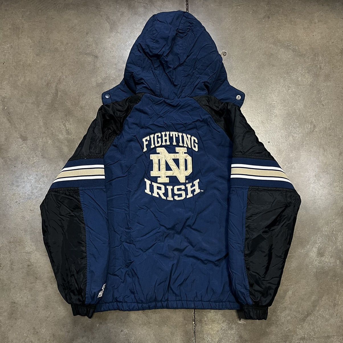 NCAA × Starter × Vintage Vintage 90s Notre Dame Irish Starter Puffer Jacket Big Logo Size US S / EU 44-46 / 1 - 6 Thumbnail