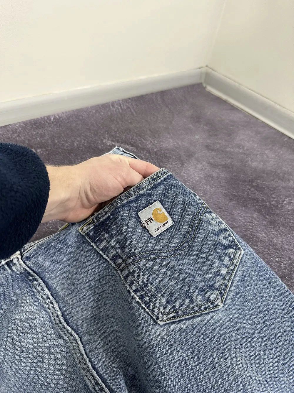 Carhartt Vintage Carhartt Flame Resistant USA Opium Faded Work Jeans Size US 38 / EU 54 - 8 Thumbnail