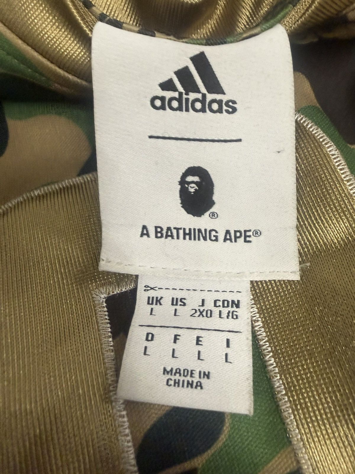 Adidas × Bape Bape X Adidas Camo Jersey Size US L / EU 52-54 / 3 - 3 Thumbnail