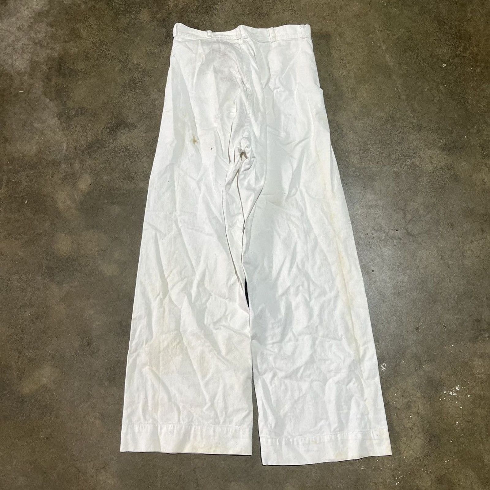 Vintage Vintage WW2 White US Navy Flared Bell Bottom Pants 28x28 Size US 28 / EU 44 - 5 Thumbnail