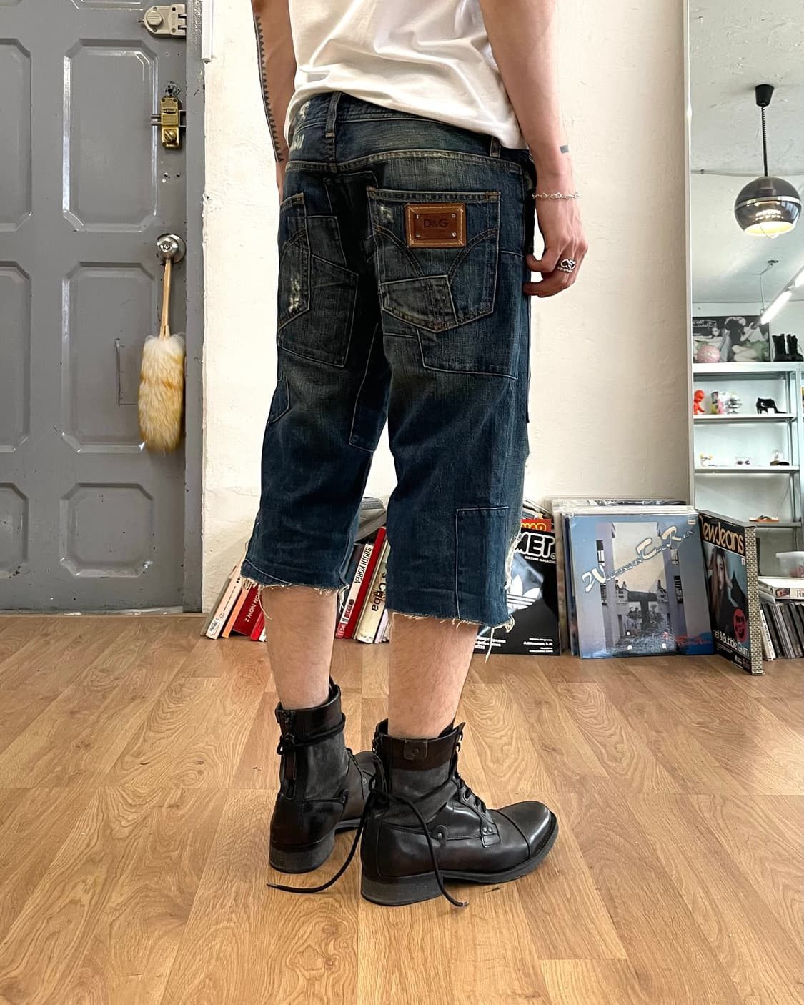 Dolce & Gabbana patchwork denim shorts