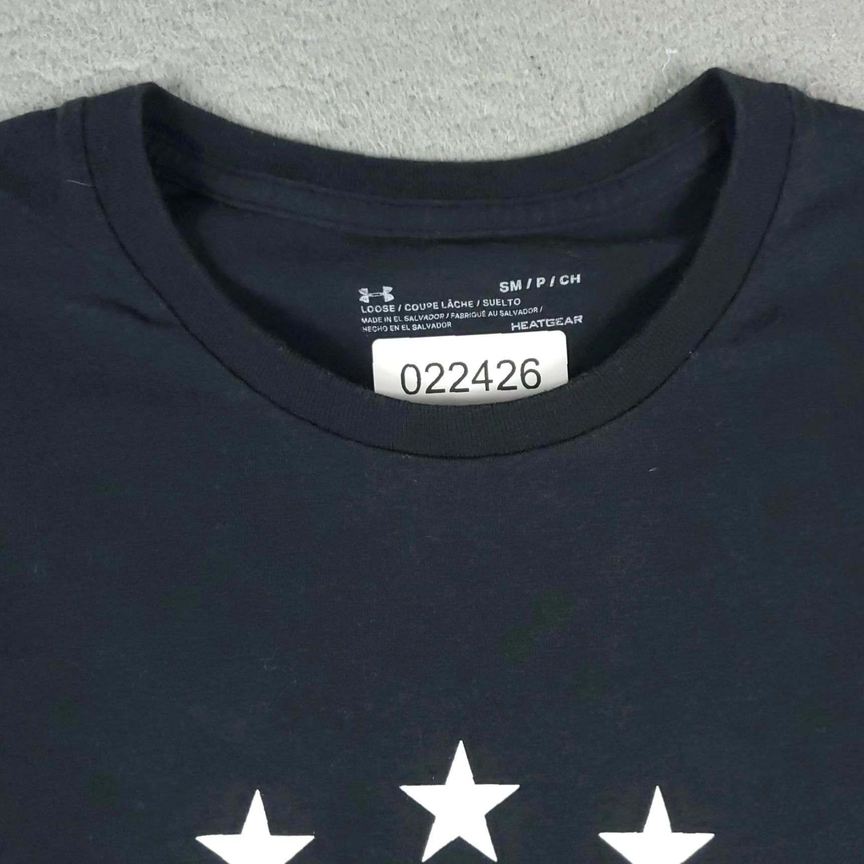 Under Armour Under Armour T-Shirt Mens Small Black UA Stars Short Sleeve Adult Crew Neck Cotton Blendlogo Vintage: No Size US S / EU 44-46 / 1 - 3 Thumbnail