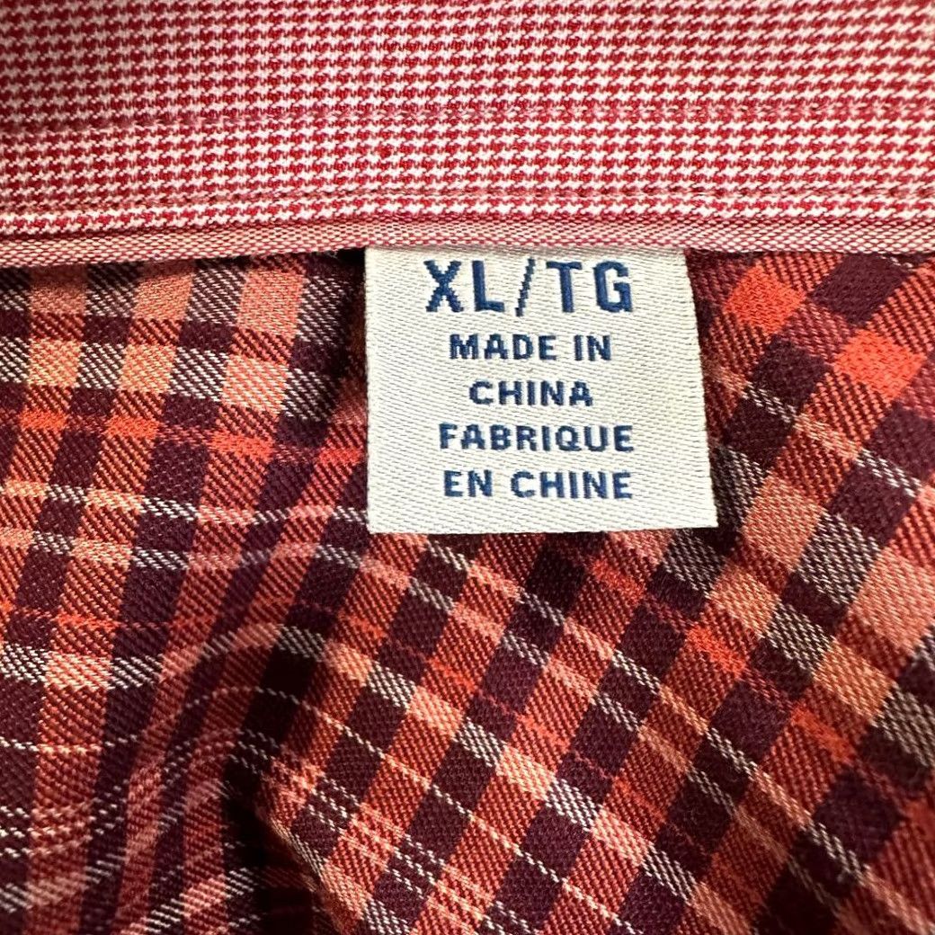 Tommy Bahama Tommy Bahama Button Up Shirt Adult XL Red Plaid Long Sleeve Pocket Casual Mens Size US XL / EU 56 / 4 - 5 Thumbnail
