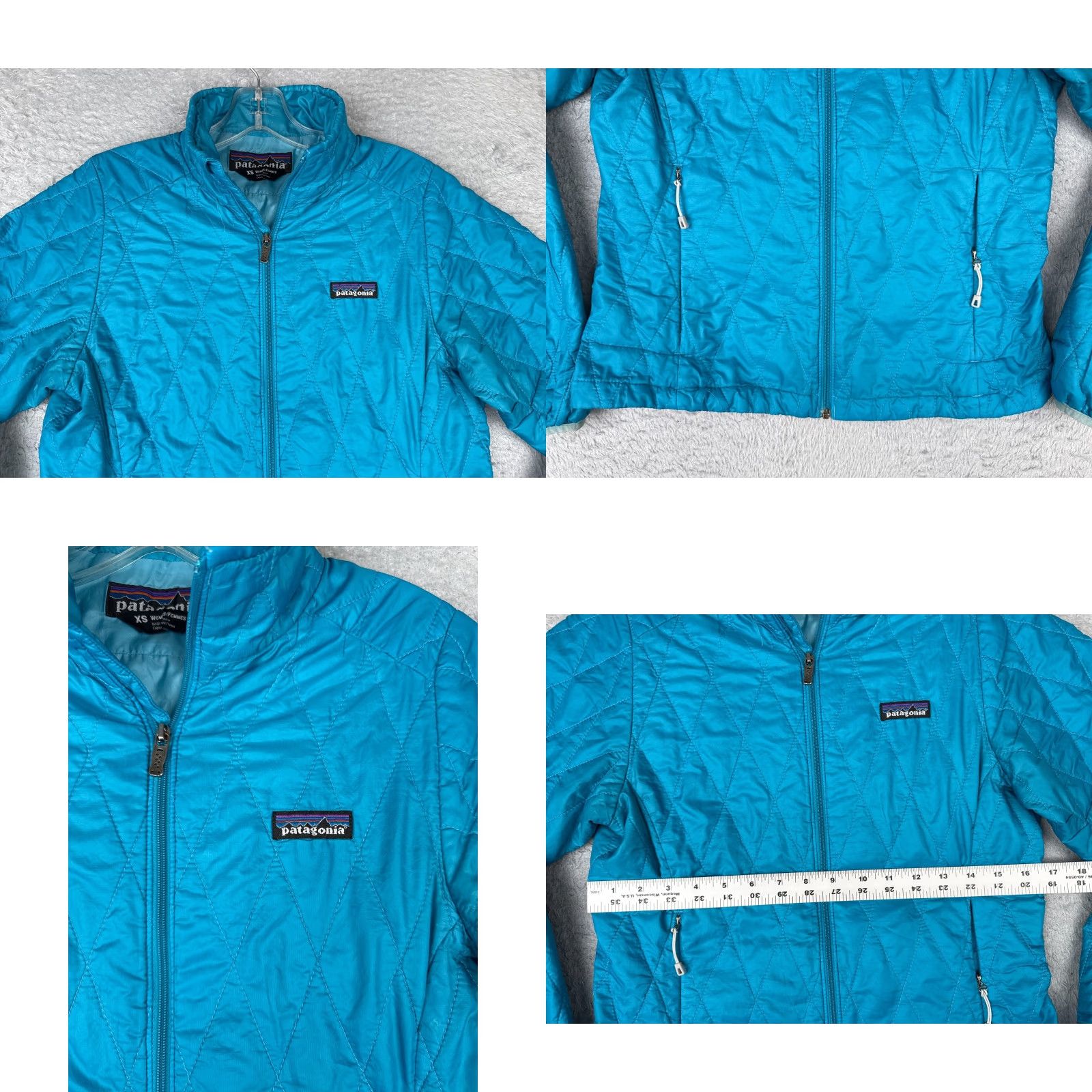 Patagonia Patagonia Jacket Women XS Blue Nano Puff Primaloft Quilted Poly Shell Hooded Full Zip Lightweight Pockets Logo Outdoor Size XS / US 0-2 / IT 36-38 - 8 Thumbnail