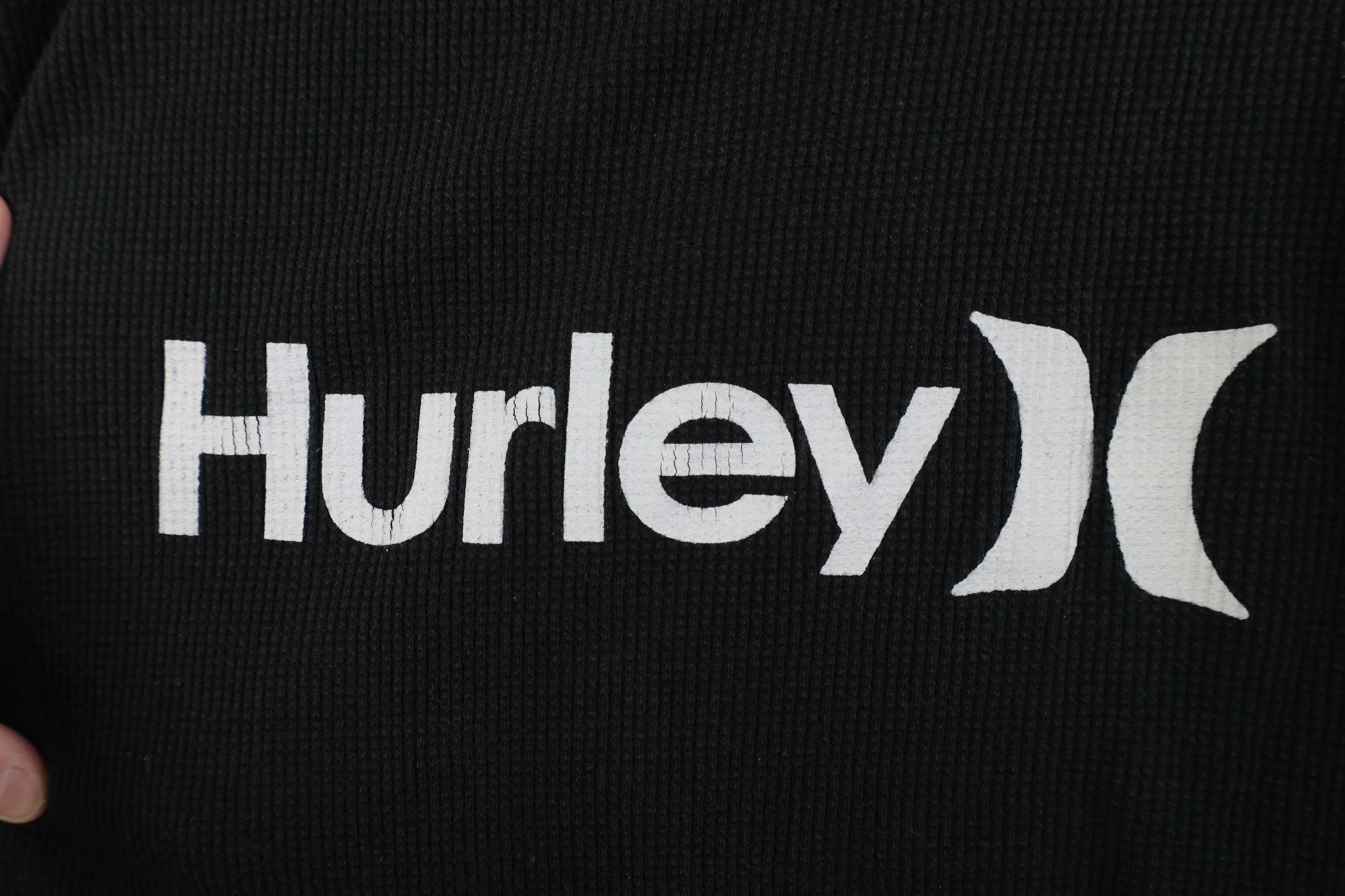 Hurley Vintage Y2K Hurley Surfing Spell Thermal Waffle Knit T-Shirt Size US XXL / EU 58 / 5 - 4 Thumbnail