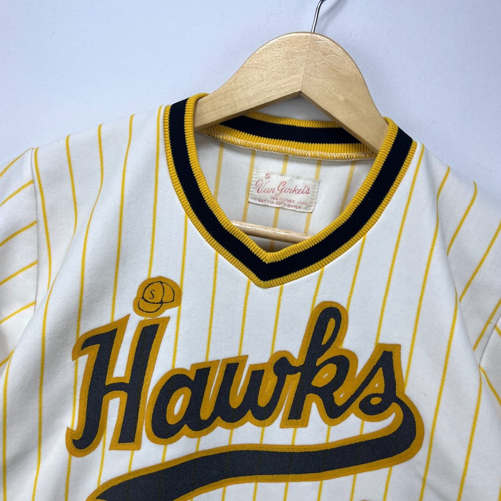 Vintage VINTAGE Hawks Van Ginkels Baseball Pinstripe Shirt Jersey Small IOWA Shirt Men S White 50s Mens Pinstripe 1950s MLB? Size US S / EU 44-46 / 1 - 4 Thumbnail