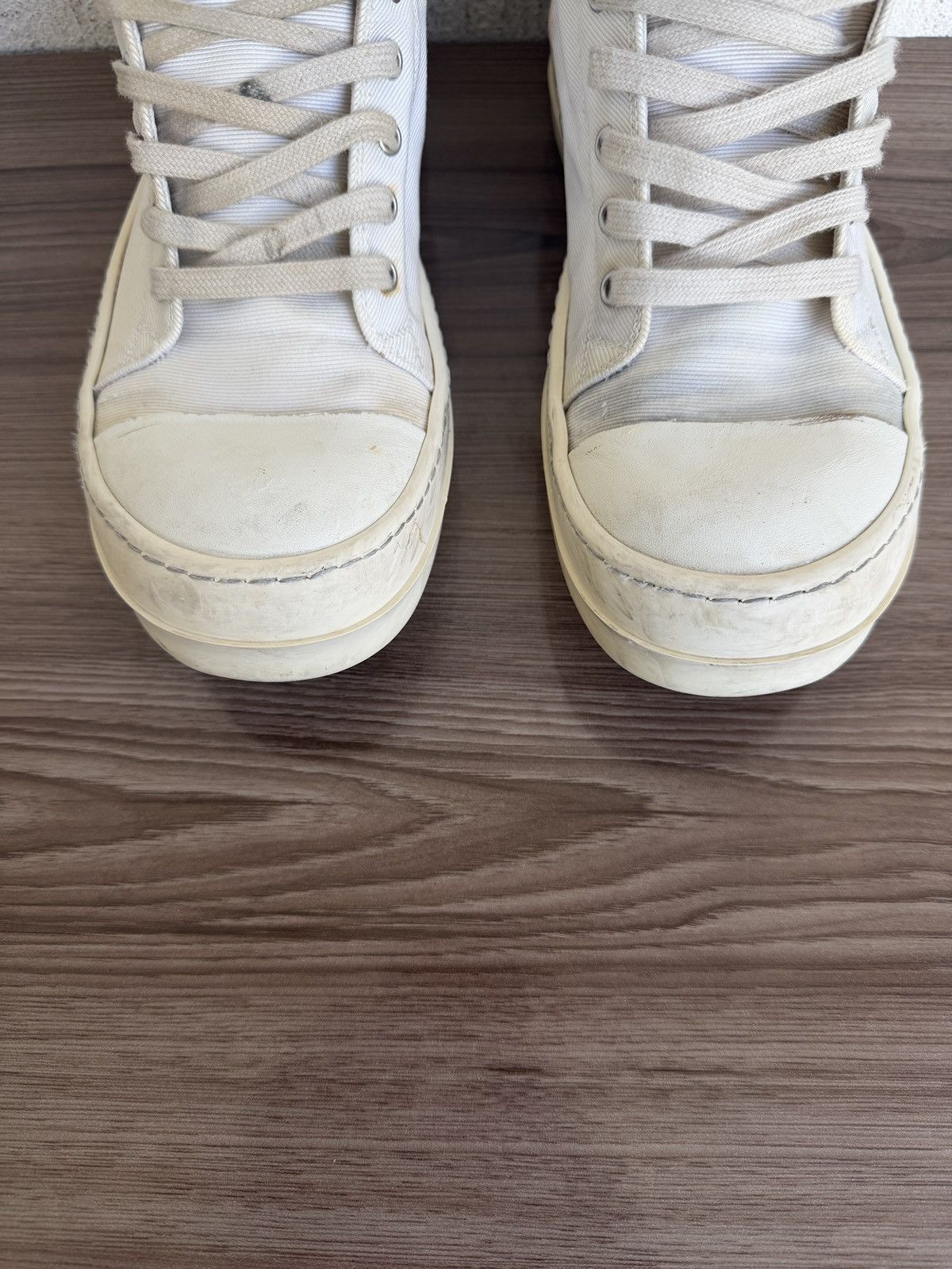 Rick Owens Drkshdw Khaki canvas ramones Size US 8 / EU 41 - 11 Thumbnail