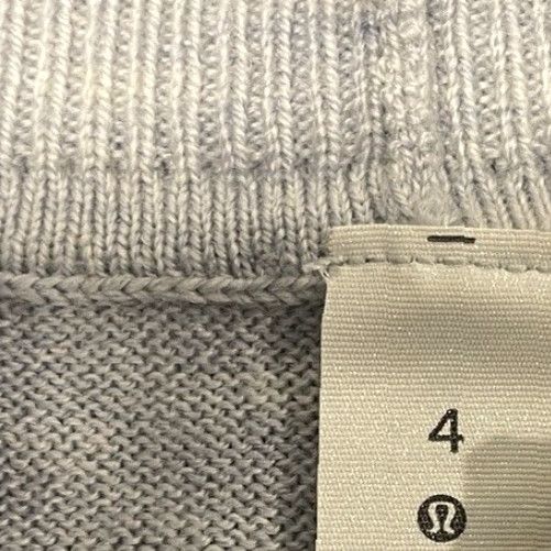Lululemon VINTAGE Lululemon Women's Cardigan Sweater Open Knit Merino Wool Sz 4 Gray Fall Spring Summer Winter Size S / US 4 / IT 40 - 6 Thumbnail