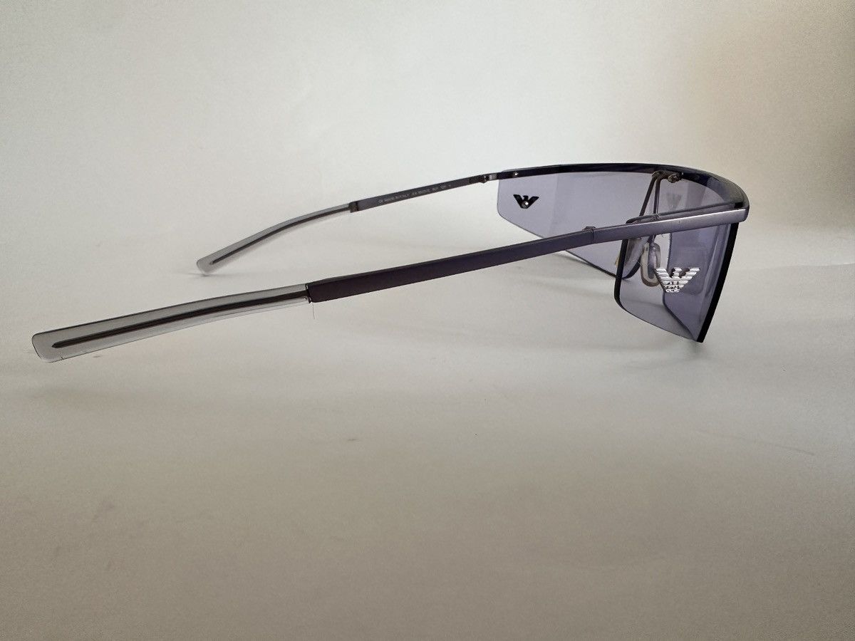 Emporio Armani Emporio Armani Futuristic Shield Sunglasses (Vintage) Size ONE SIZE - 13 Thumbnail