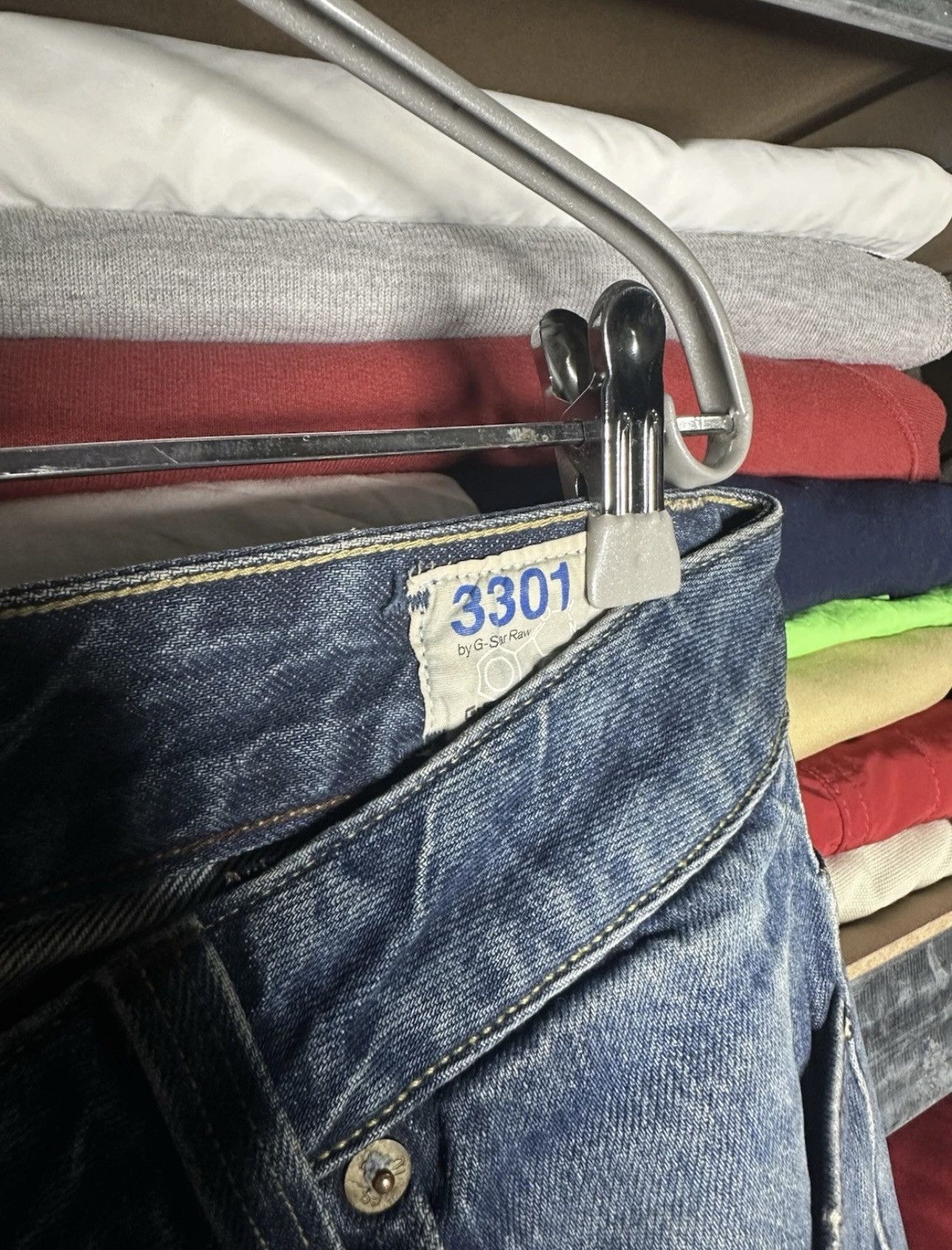 G-Star G-Star Raw 3301 Size 31 x 34 Vintage Jeans Denim Y2K Pants Size US 31 - 4 Thumbnail