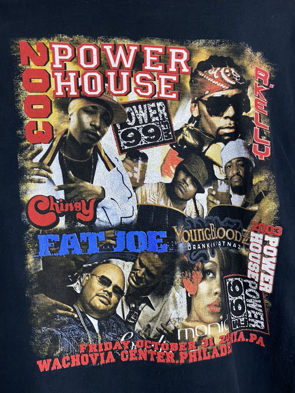 Vintage 🚨Vintage R-Kelly Power House 2003 Rap Tee T-Shirt Size US XL / EU 56 / 4 - 5 Thumbnail