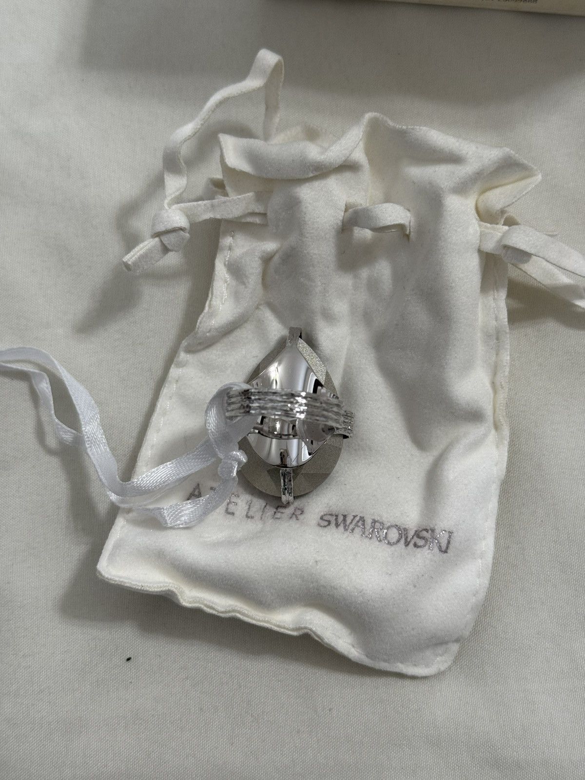 Swarovski Atelier Swarovski x Anthony Nak Smoky color crystal ring/52 Size ONE SIZE - 5 Thumbnail
