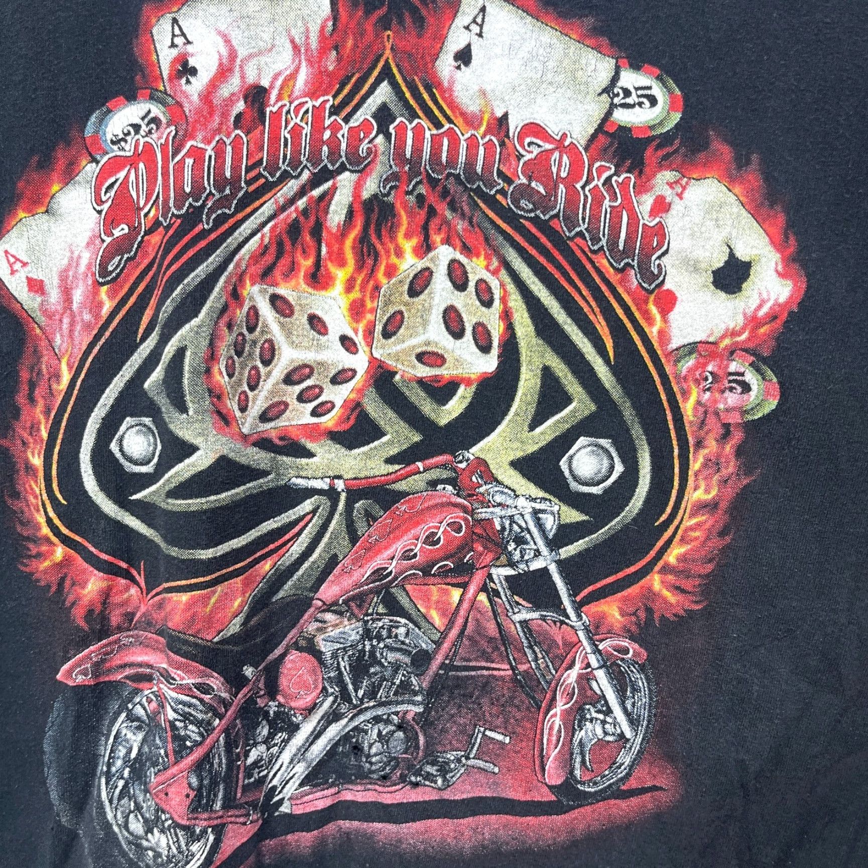 Vintage VINTAGE Motorcycle T Shirt 2XL Black Men Short Sleeve Crew Neck Choppers Sturgis Flame Biker Shirt Vintage Theme Size US XXL / EU 58 / 5 - 6 Thumbnail