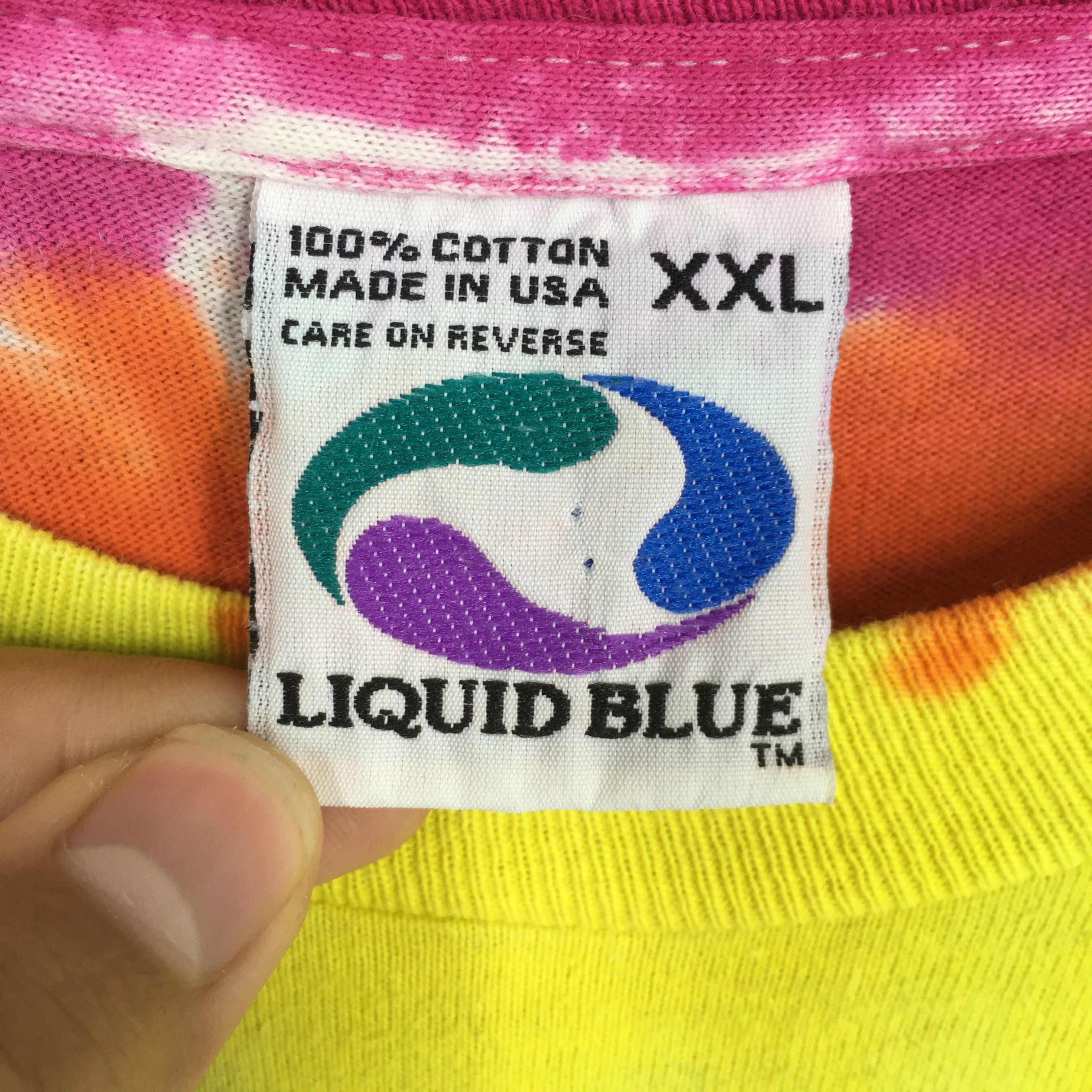 Band Tees Liquid Blue Grateful Dead Rock Tie Dye Tshirt 2XLarge Size US XXL / EU 58 / 5 - 5 Thumbnail