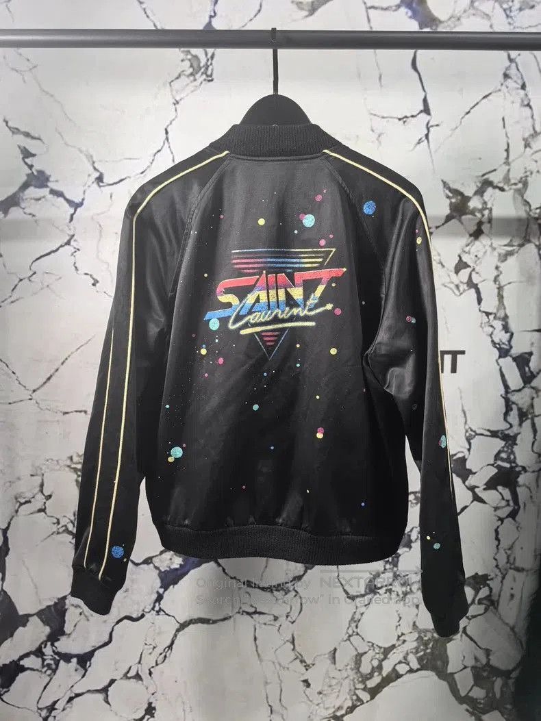 Saint Laurent Paris Saint Laurent SLP Planet Graffiti Bomber Jacket. Size US XL / EU 56 / 4 - 1 Thumbnail