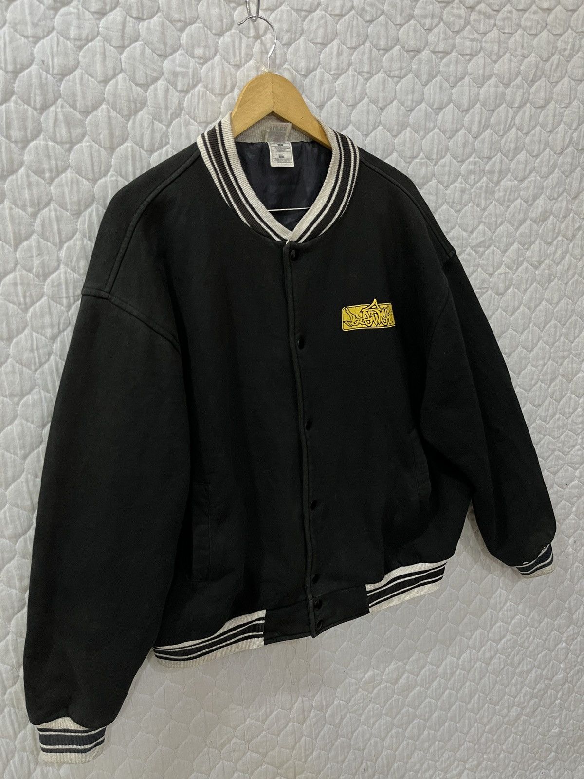 Vintage (Wwww)🔥🔥HYPE RAPPER HIP HOP GRAFFITI VARSITY JACKET Size US L / EU 52-54 / 3 - 6 Thumbnail