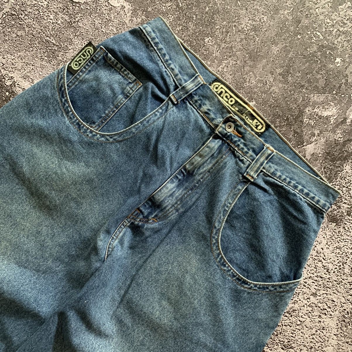 JNCO Y2K JNCO handy Man Big Pocket Reflective Baggy Jeans Pants Size US 36 / EU 52 - 15 Thumbnail
