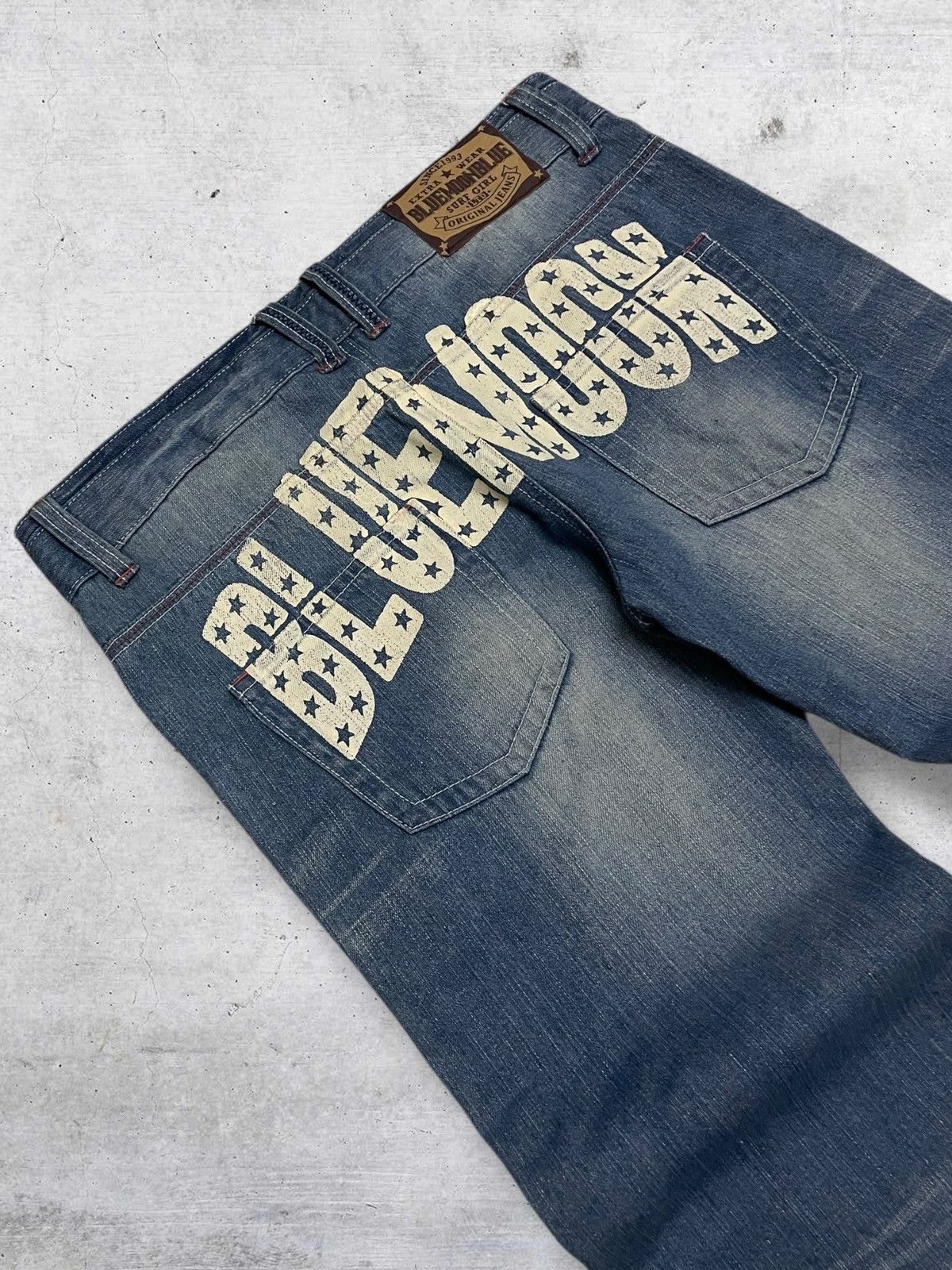 Japanese Brand VINTAGE BLUE MOON BLUE OG JAPAN DESIGNER STAR USA DENIM 90S Size US 32 / EU 48 - 16 Thumbnail
